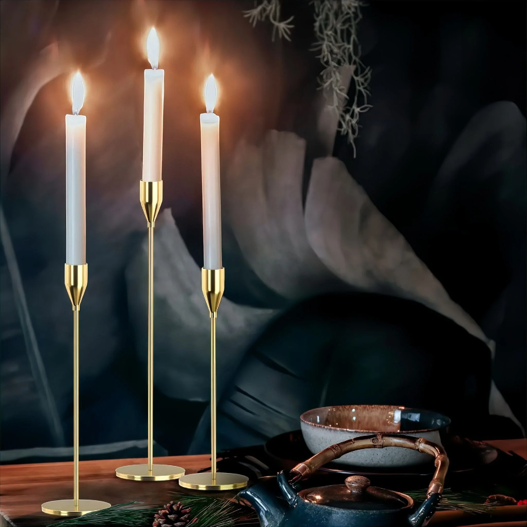 3 Piece Candle Holder Set - Image 3