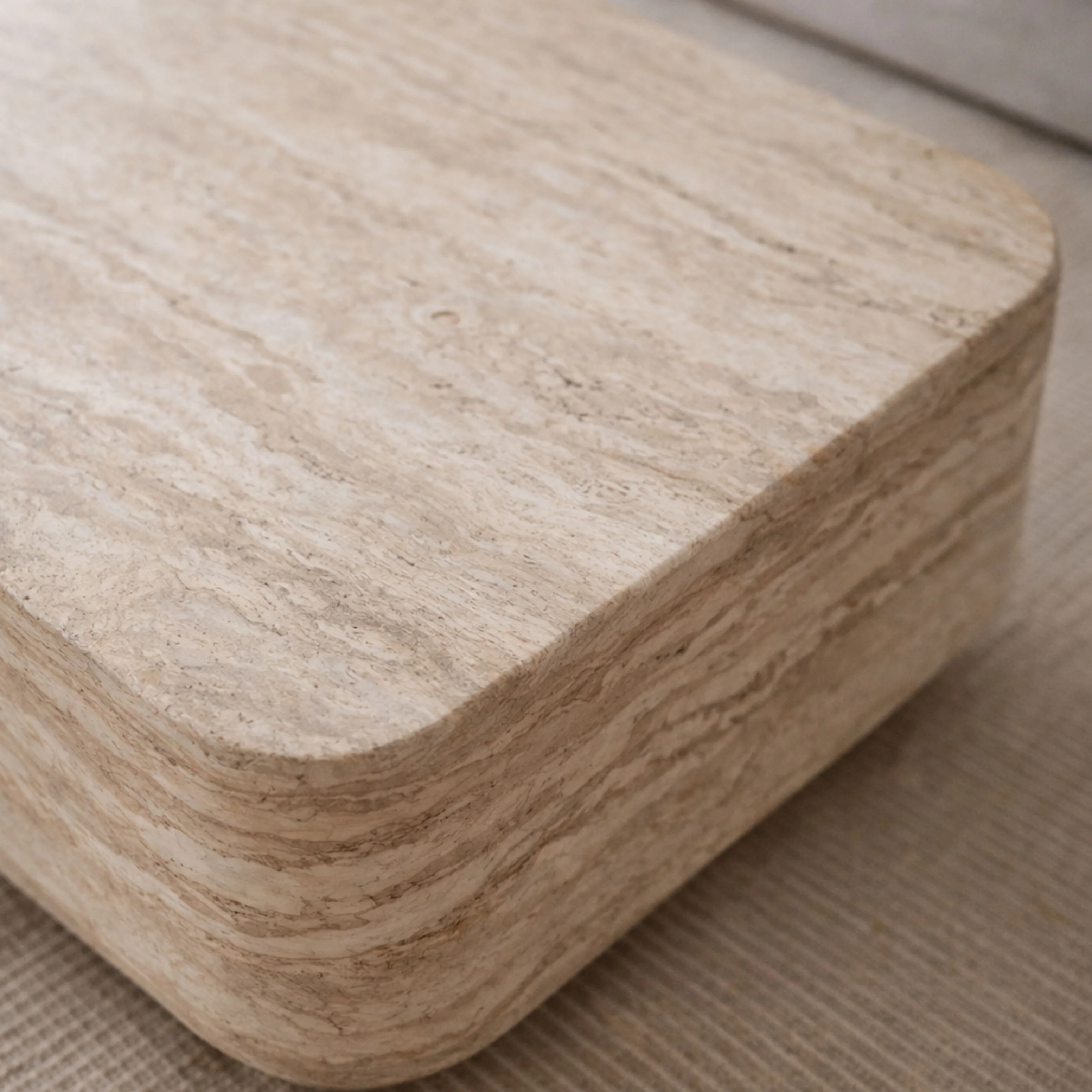 Apolline Travertine Coffee Table - Image 4