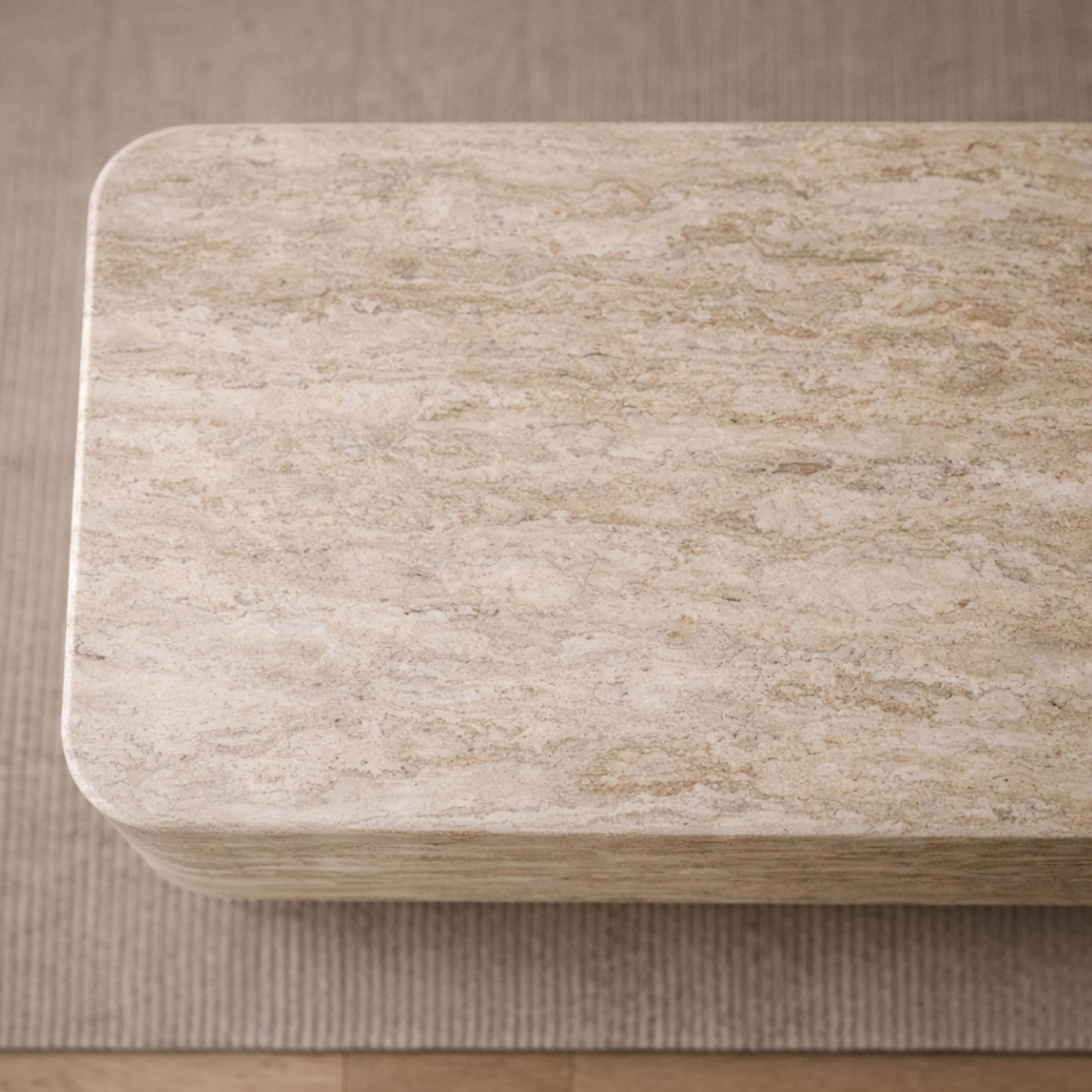 Apolline Travertine Coffee Table - Image 5