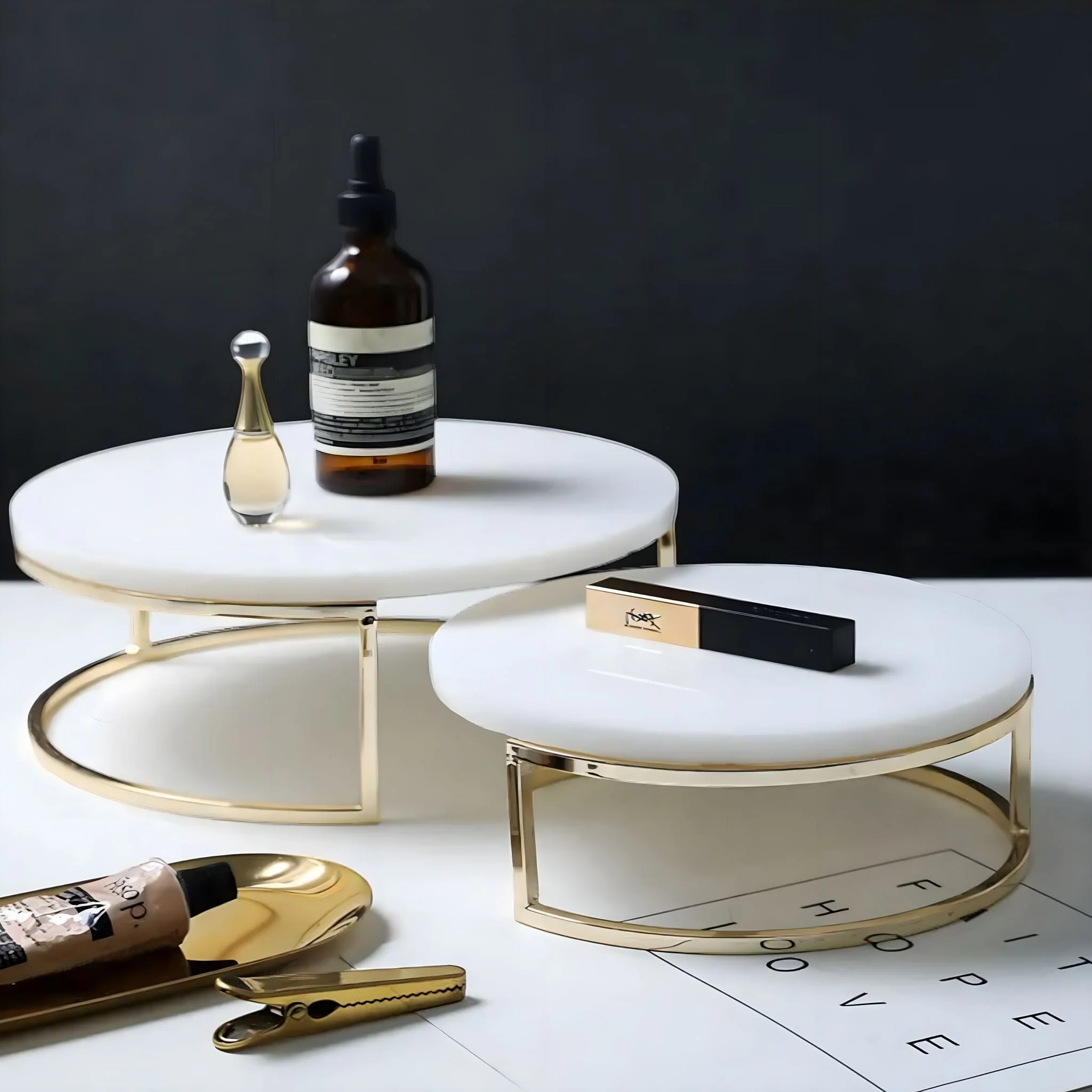 Bernard Marble Cake Stand - Image 3