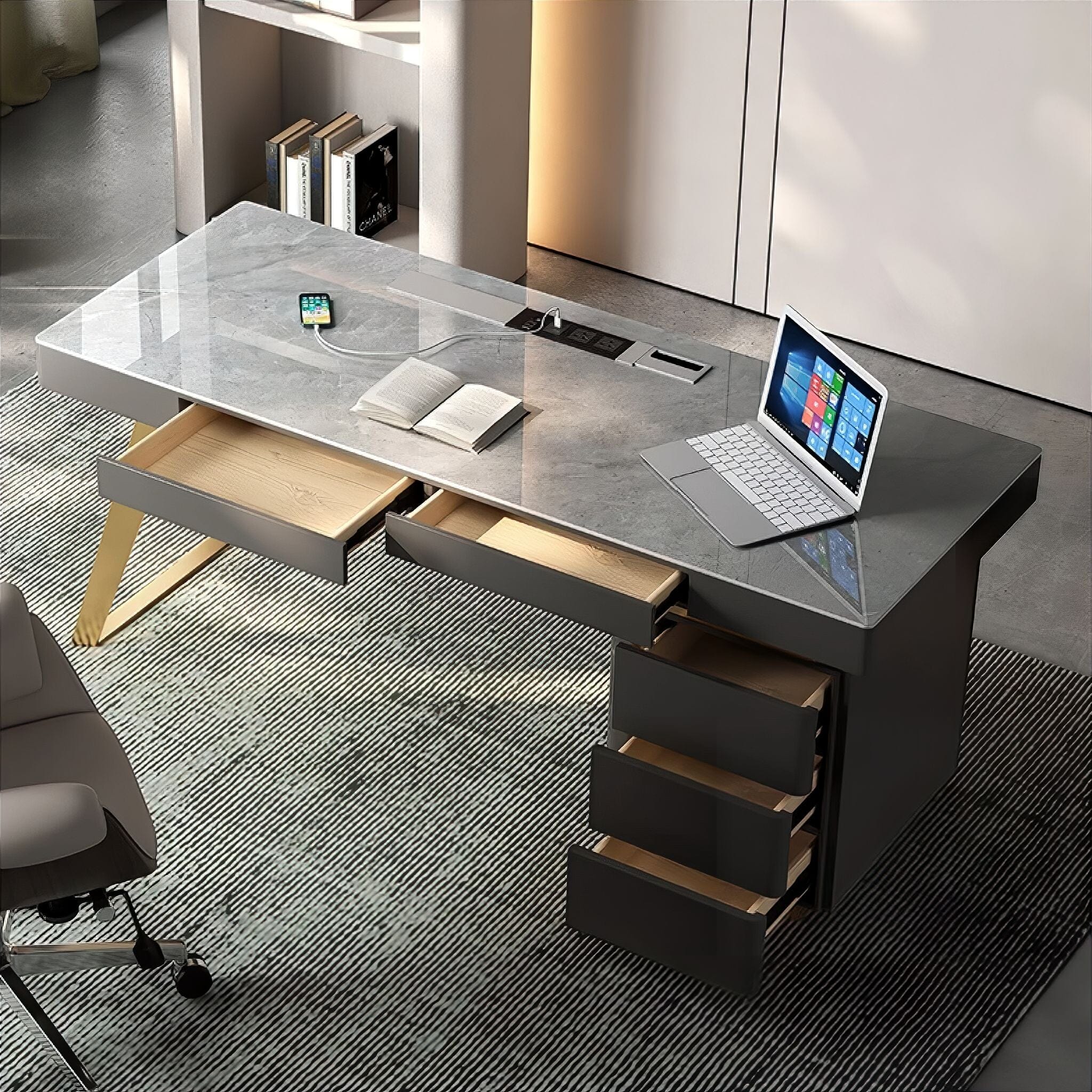 Brigitte Slate Office Desk - Image 4