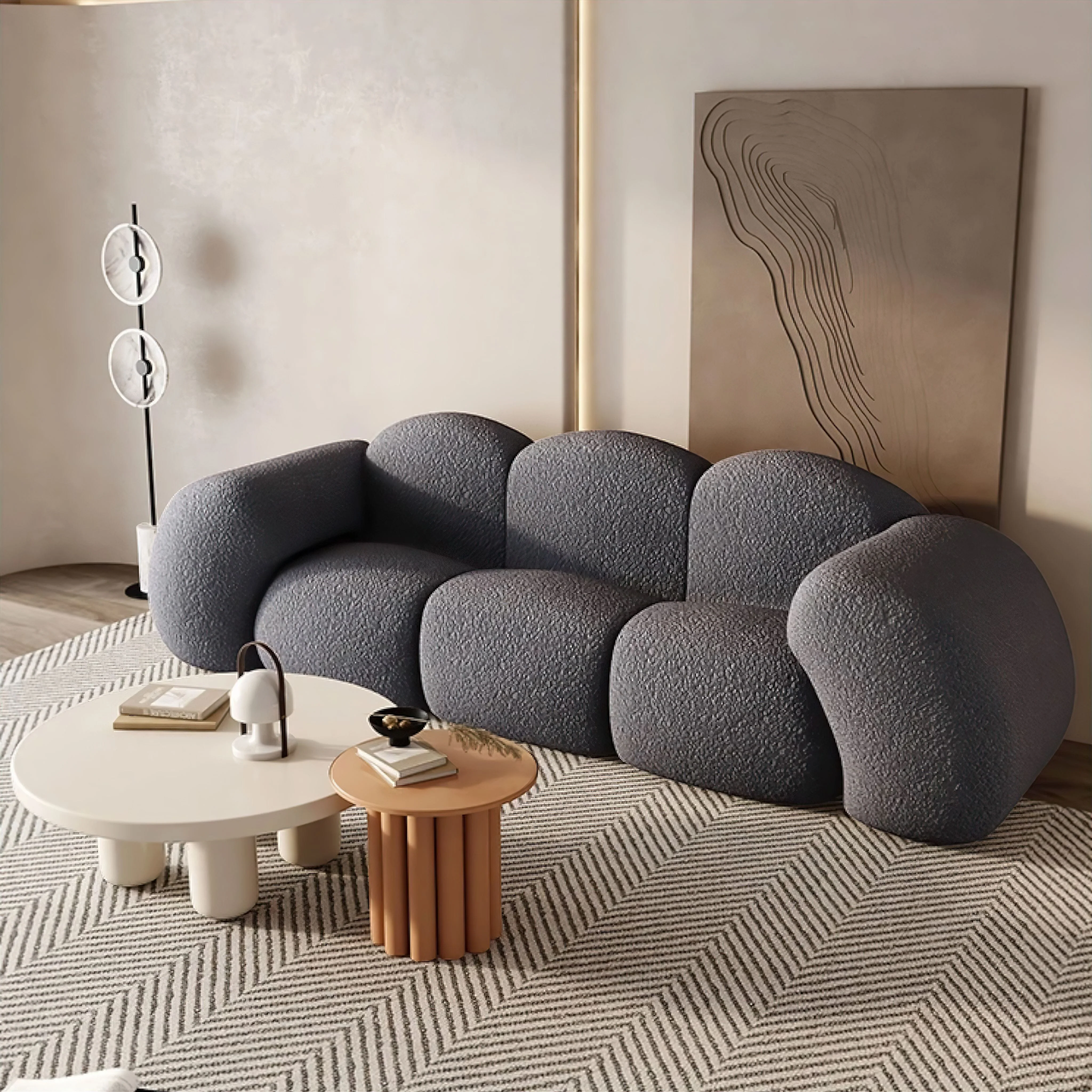 Leonie Curved Sofa - Image 7