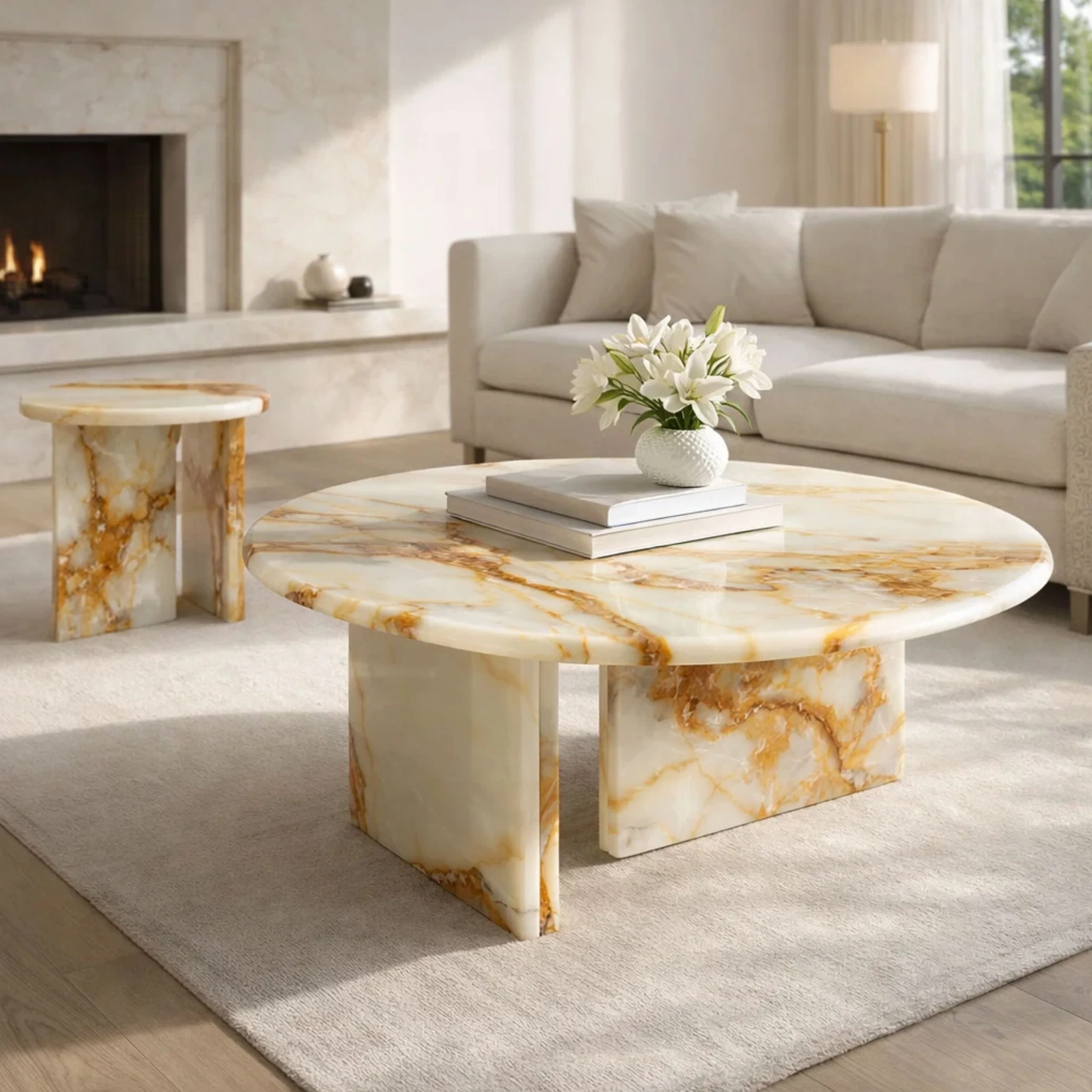 Anicee Marble Coffee Table - Image 2