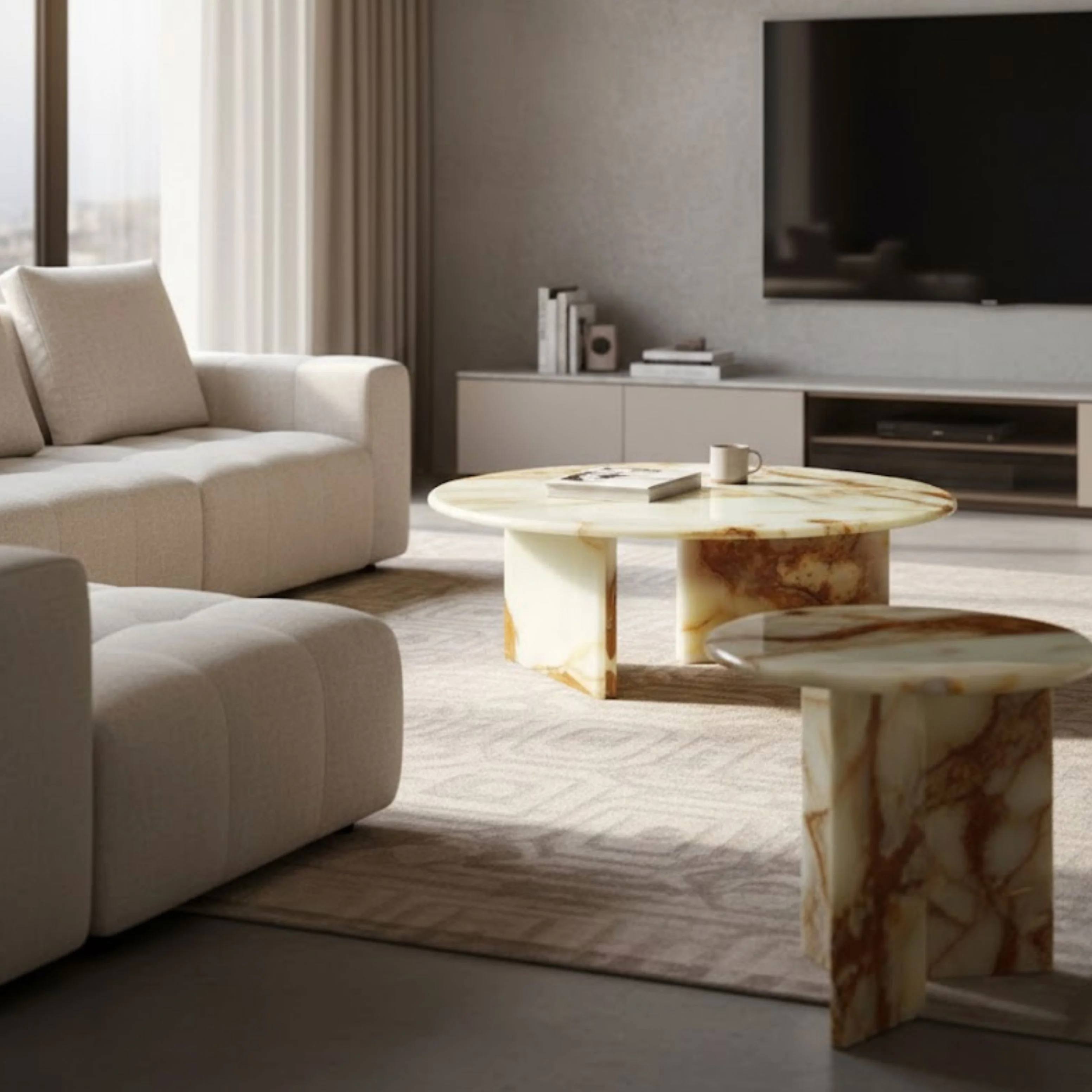 Anicee Marble Coffee Table - Image 4
