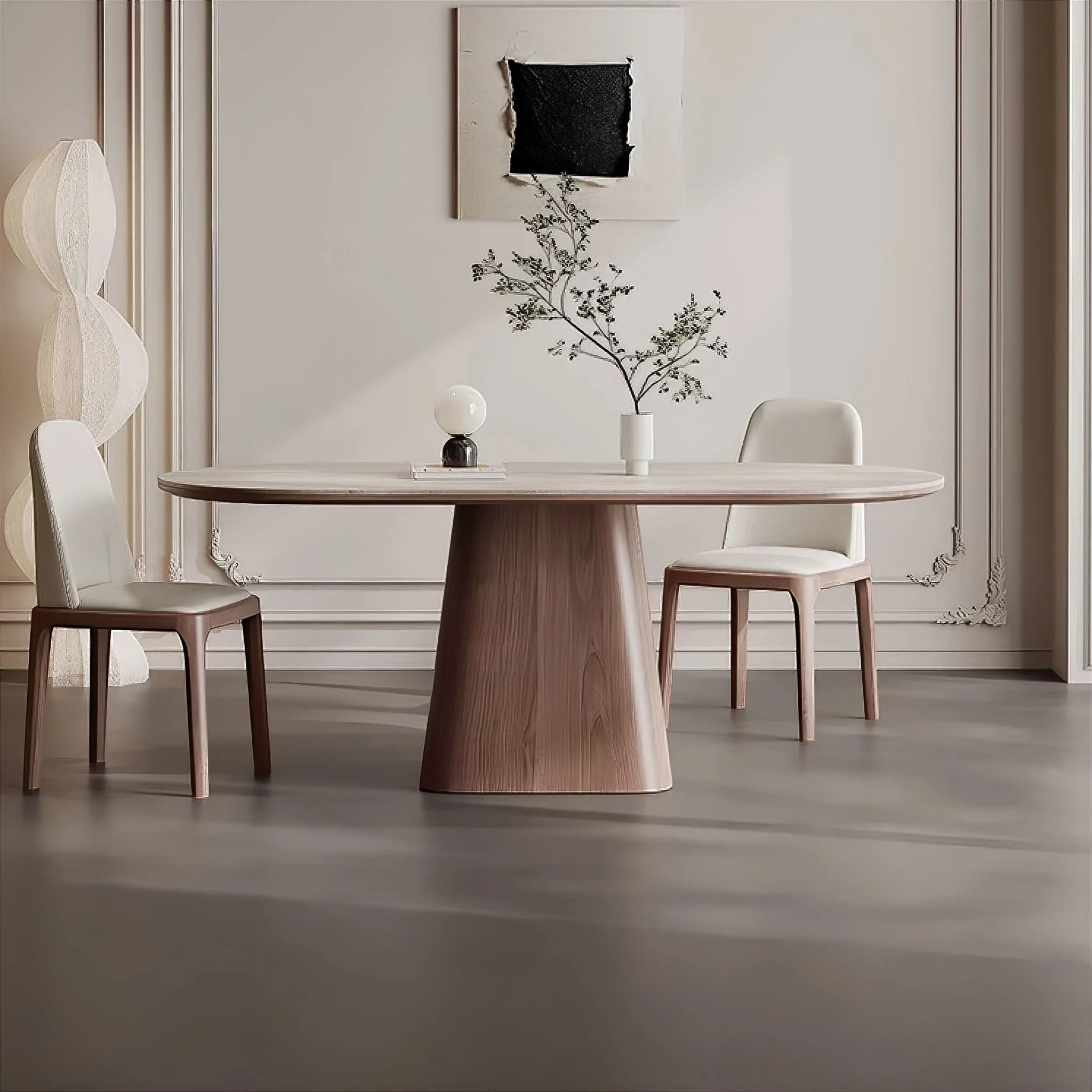 Charles Travertine Dining Table - Image 3