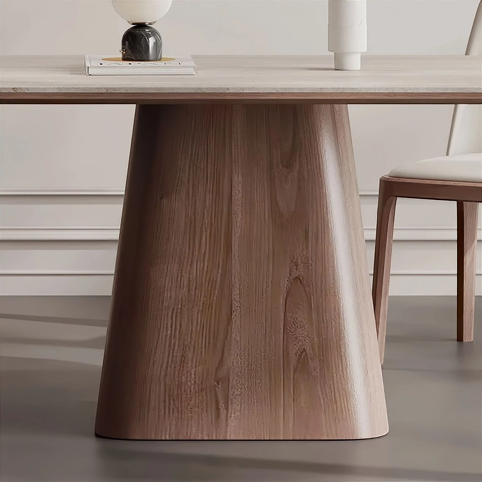 Charles Travertine Dining Table - Image 5