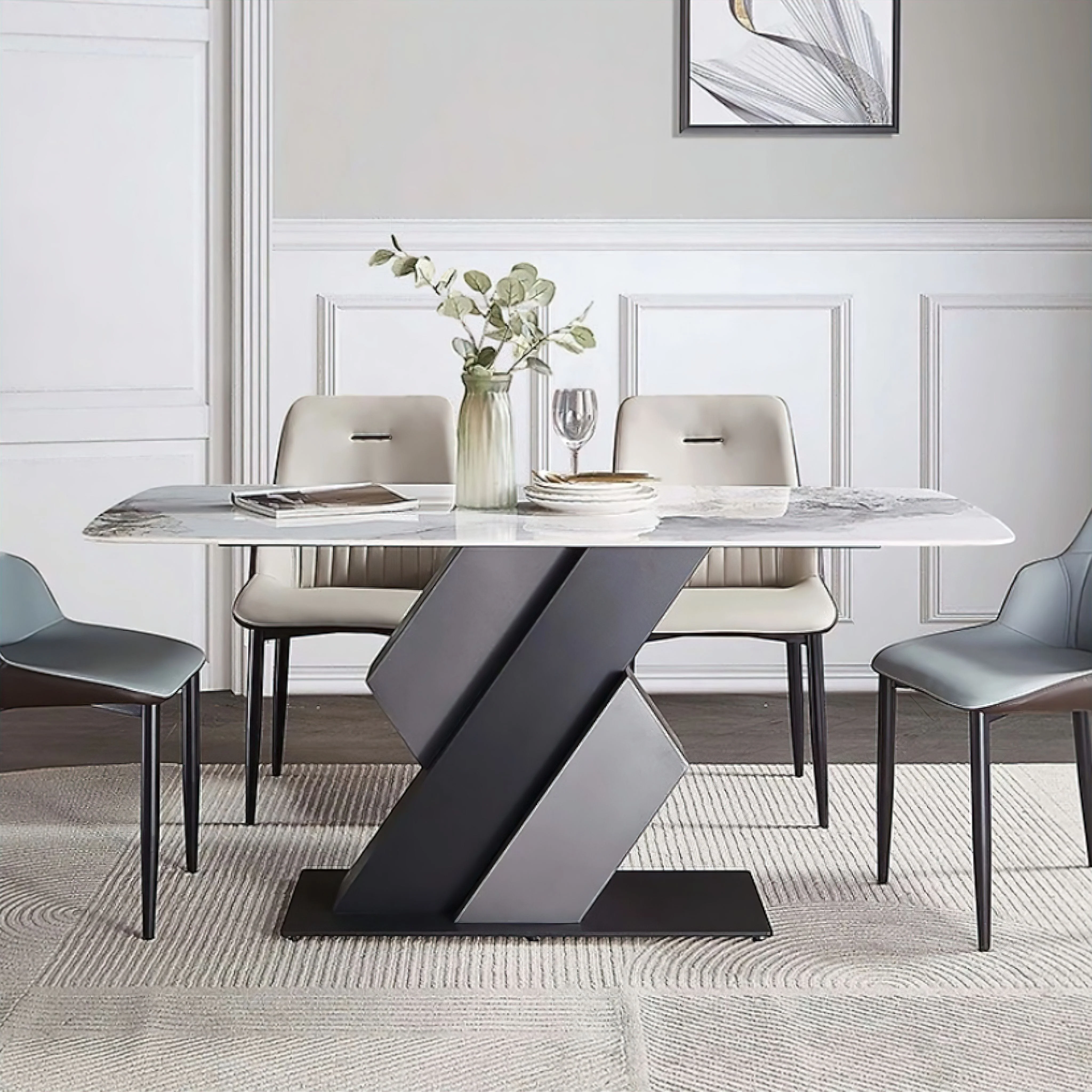 Zeno Marble Dining Table - Image 3
