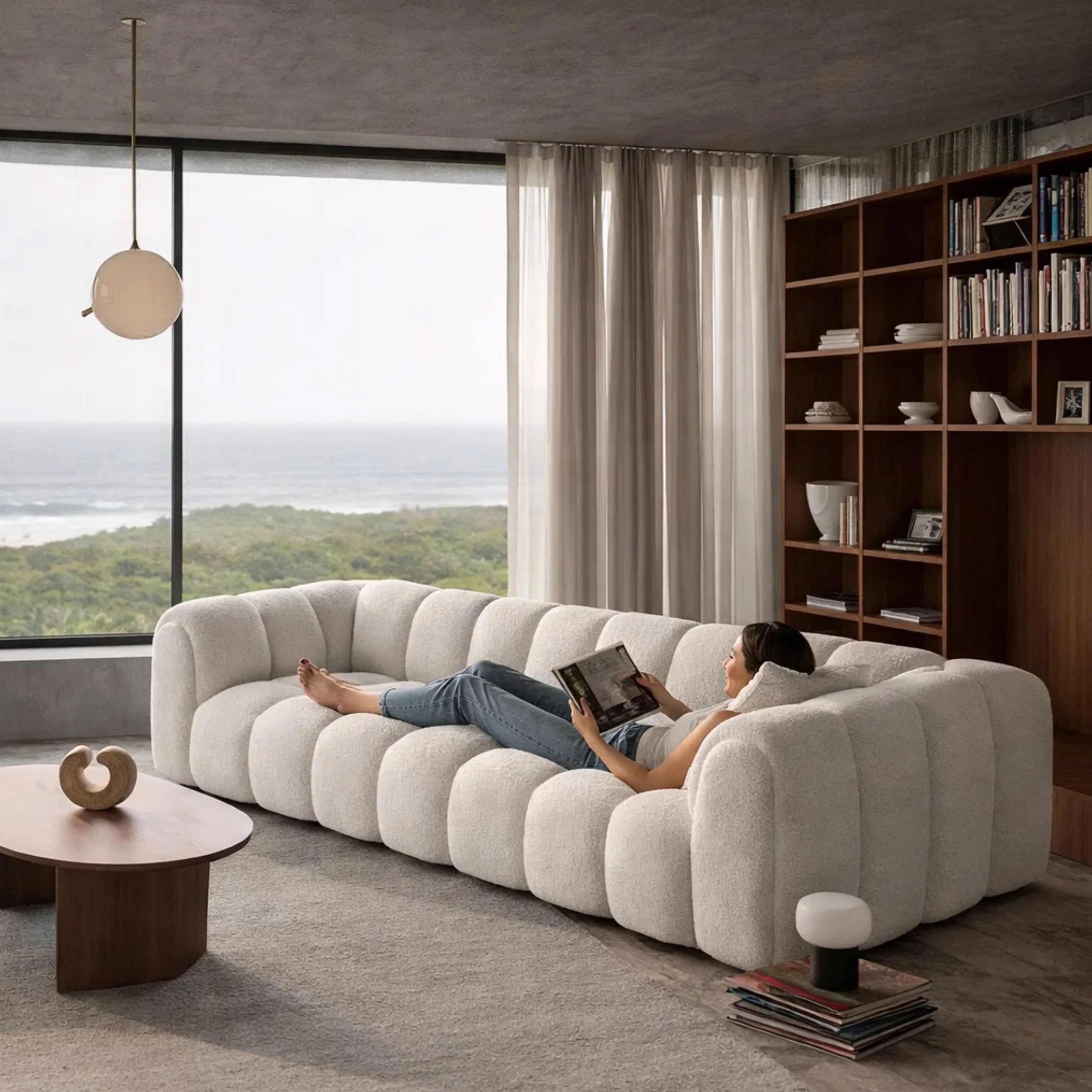 Alcide Bouclé Sofa