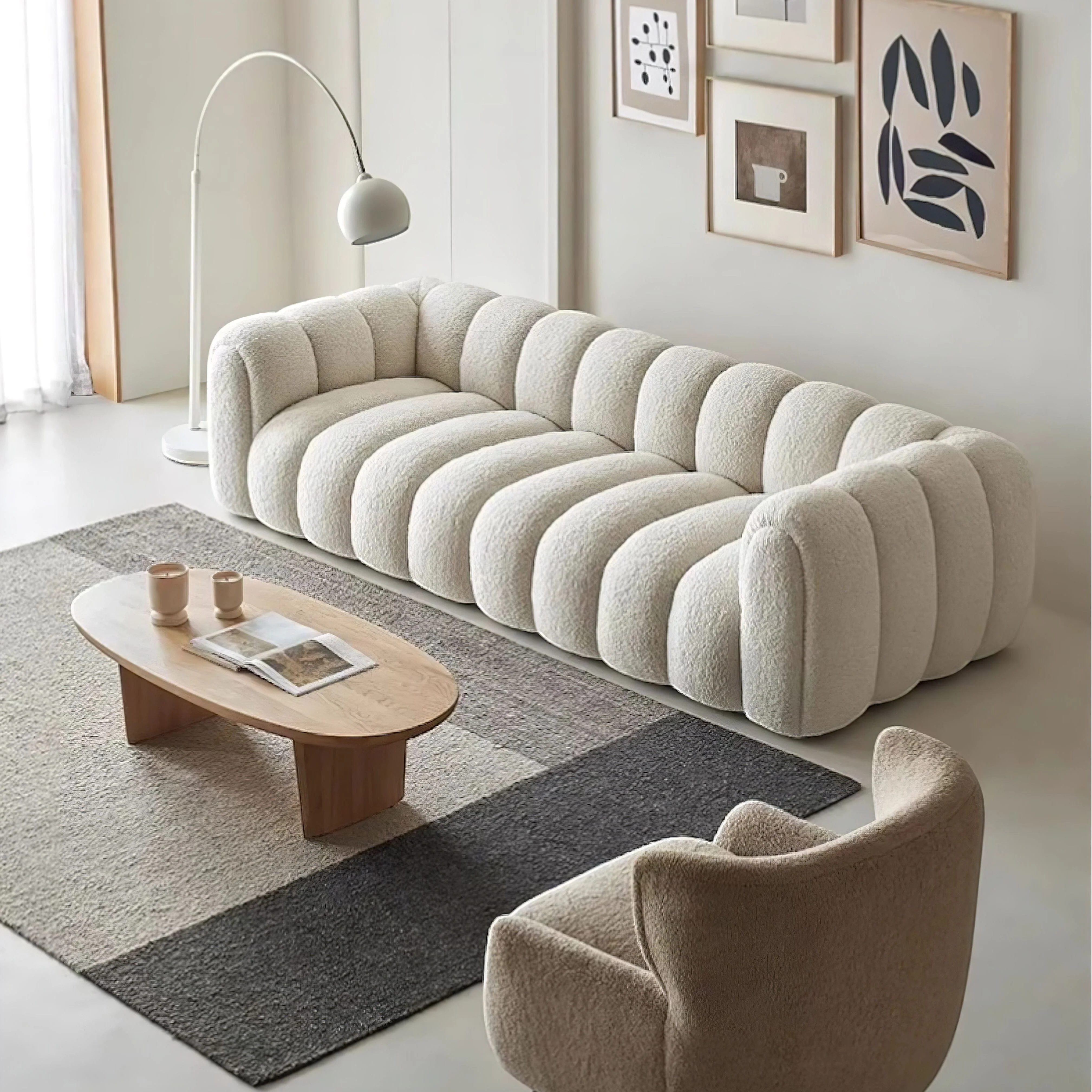 Alcide Bouclé Sofa - Image 3