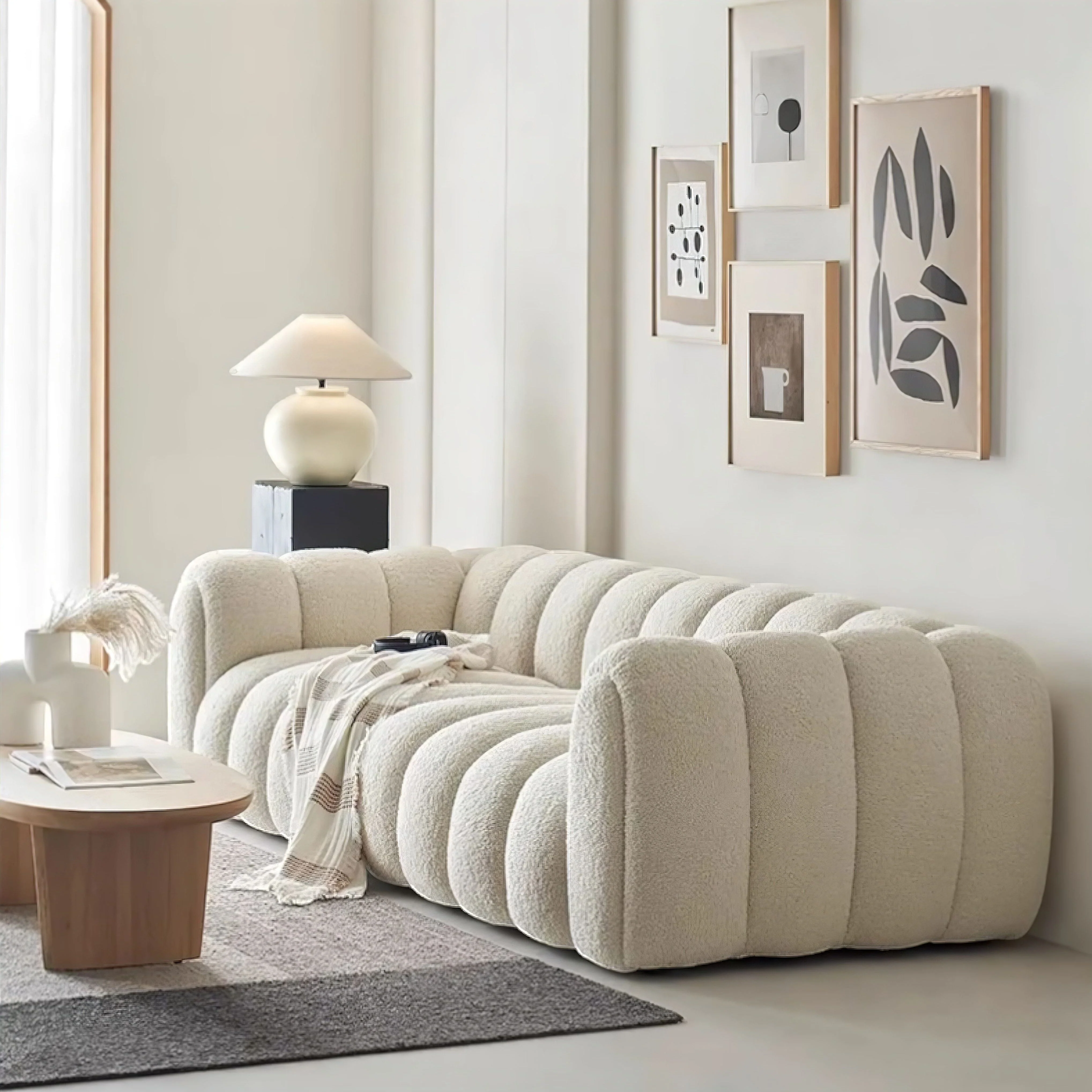 Alcide Bouclé Sofa - Image 5