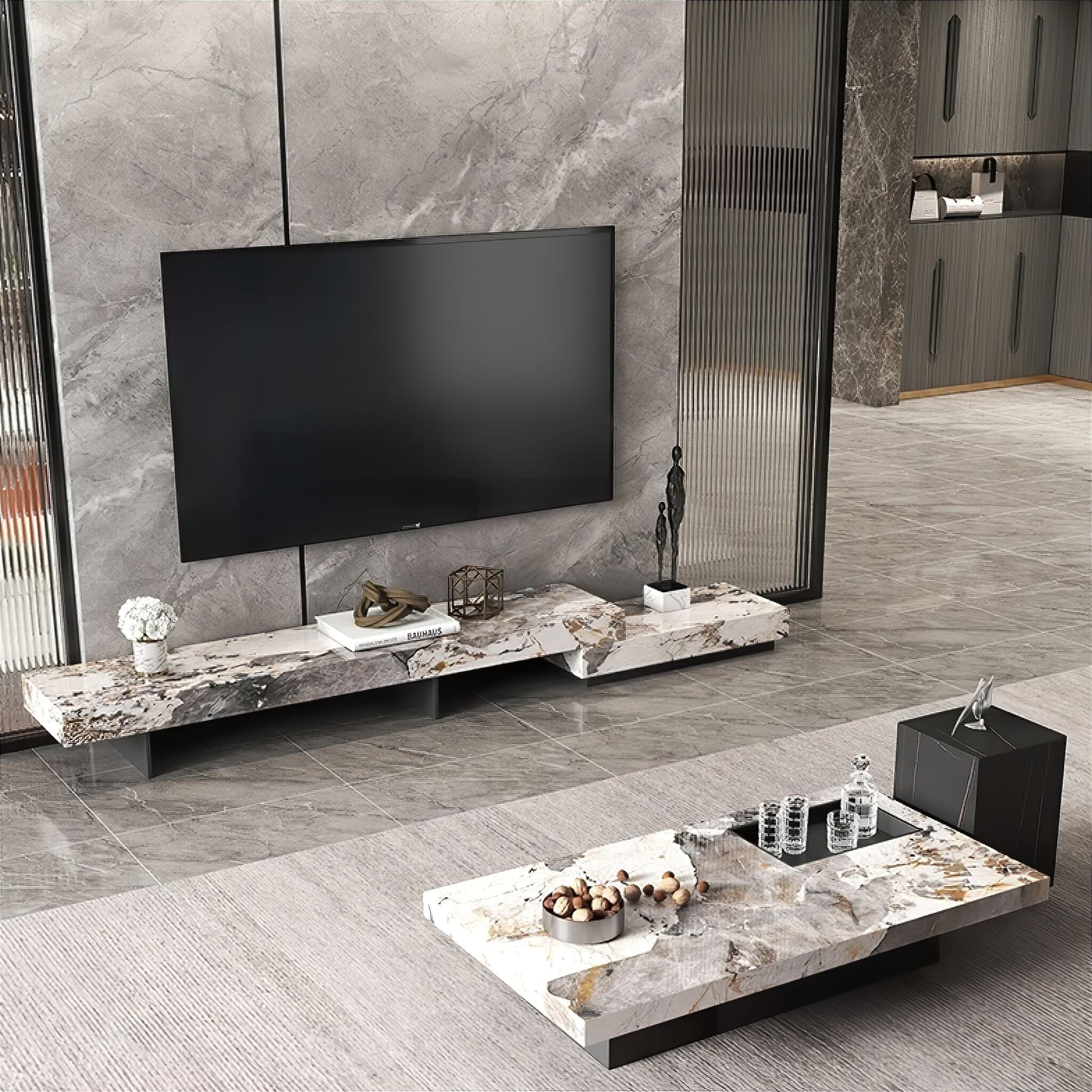 Jovita Slate TV Cabinet - Image 2