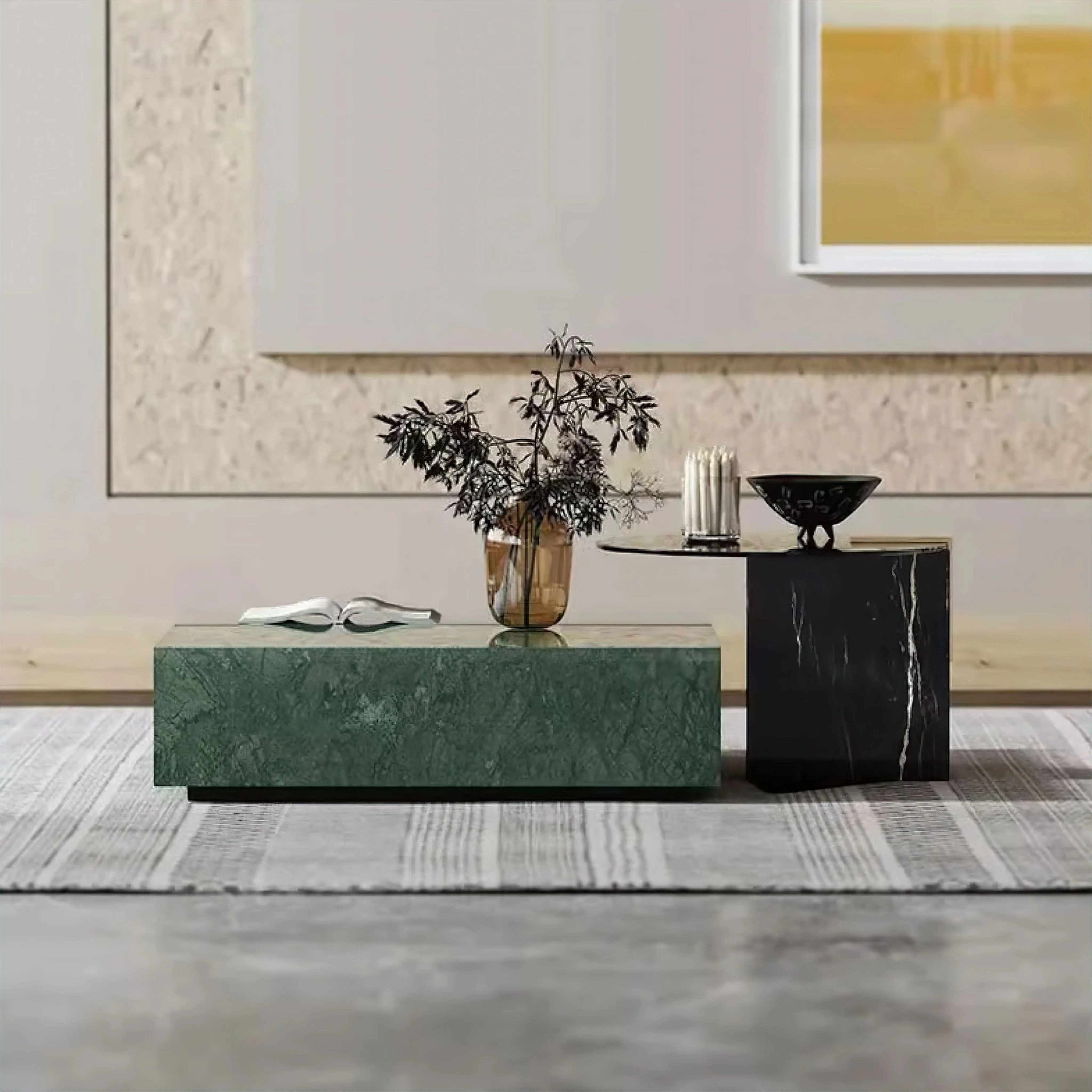 Emerald Marble Coffee Table - Image 2