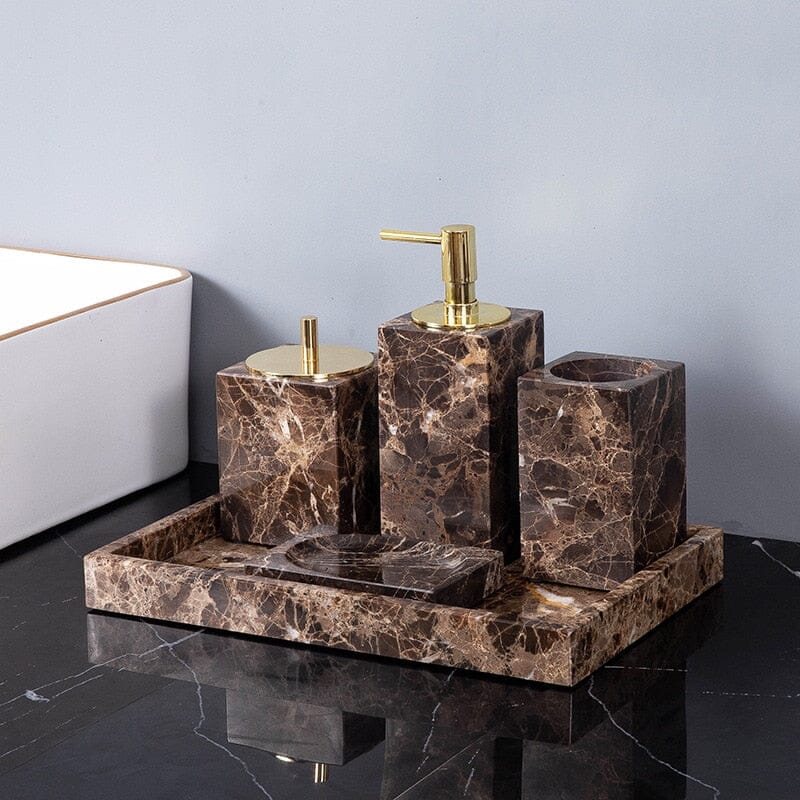 Emperador Dark Marble Bathroom Collection - Image 4