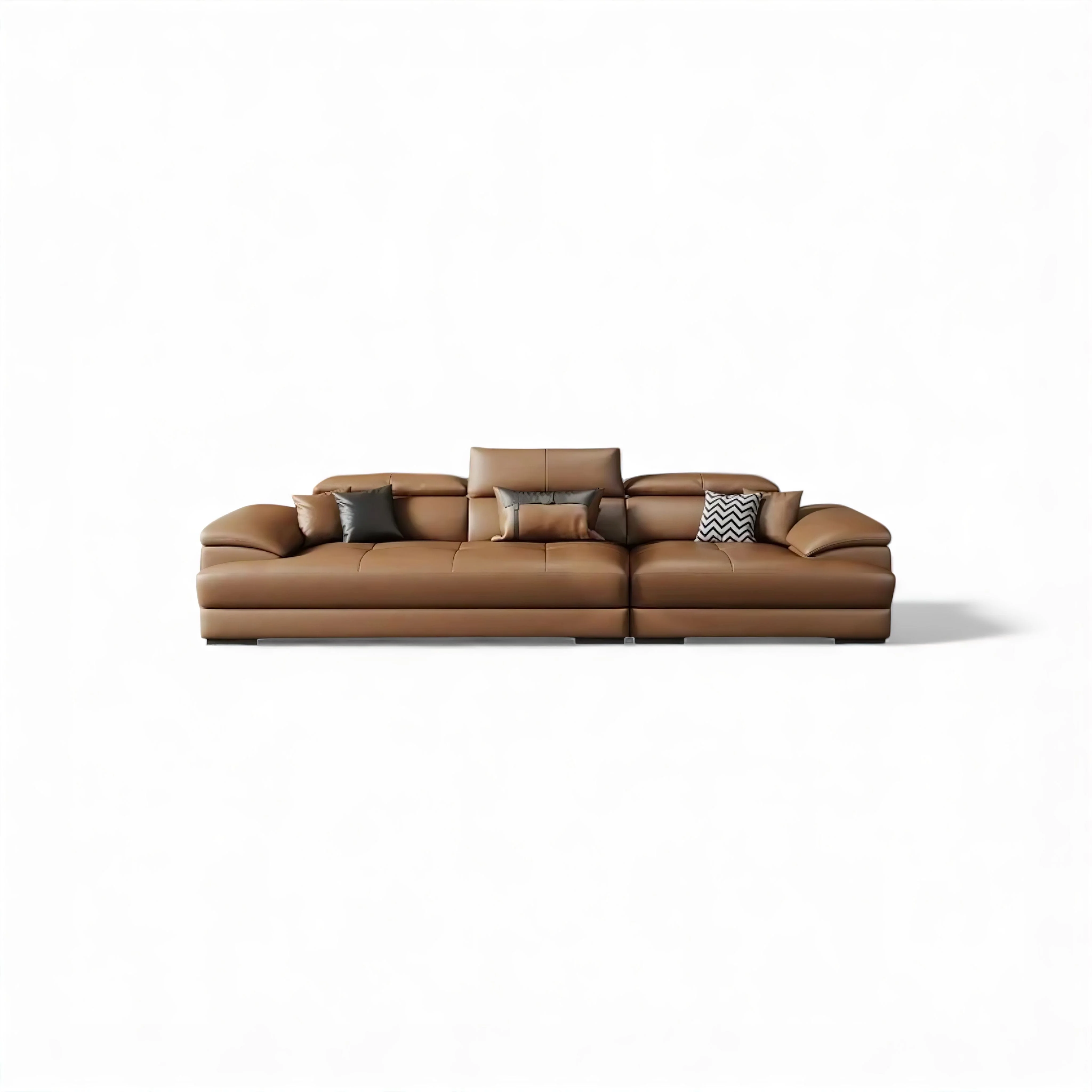 Gaetan Leather Sofa - Image 12
