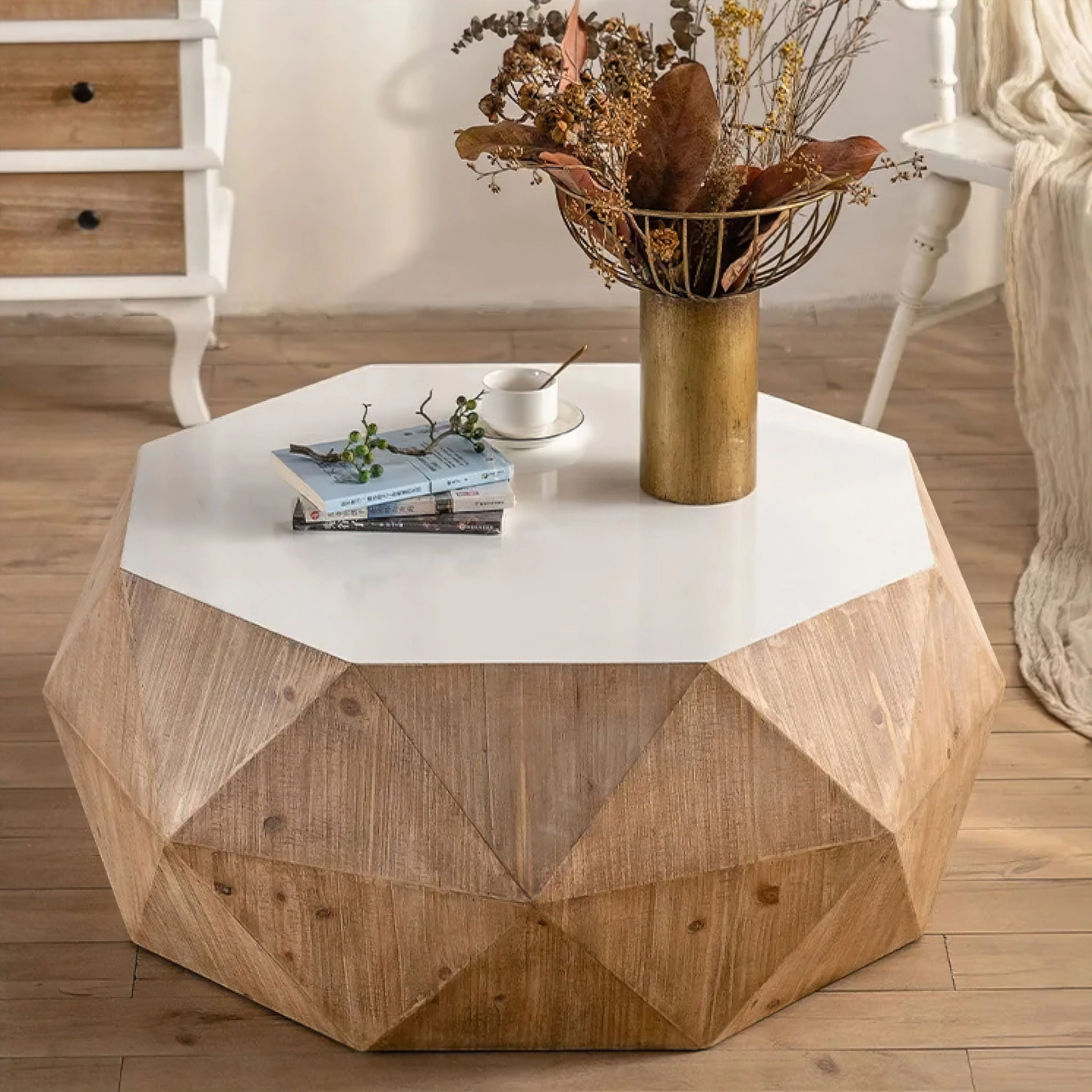Evelyne Timber Coffee Table - Image 3