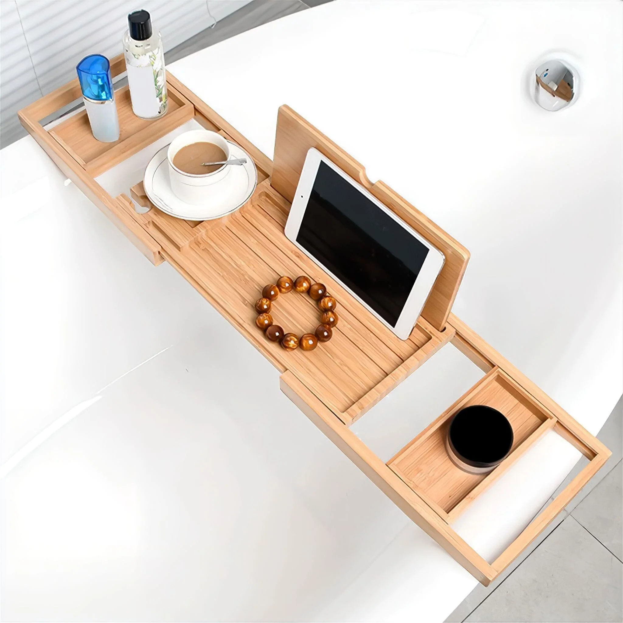 Ames Wooden Bathtub Caddy - Image 2