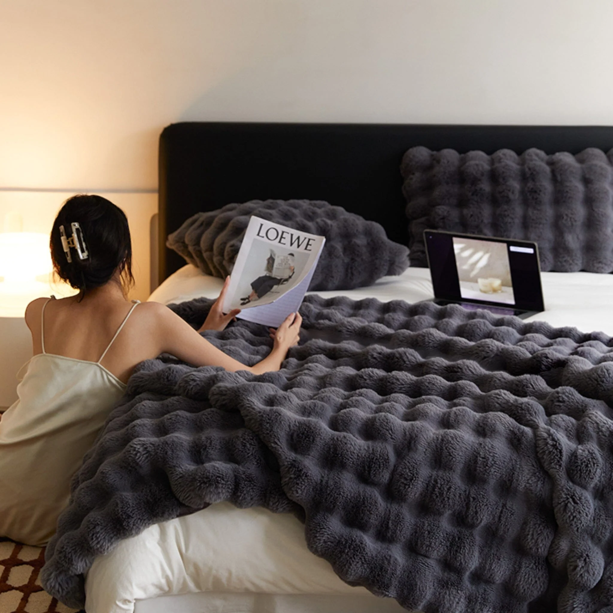 Genevieve Fur Blanket - Image 5