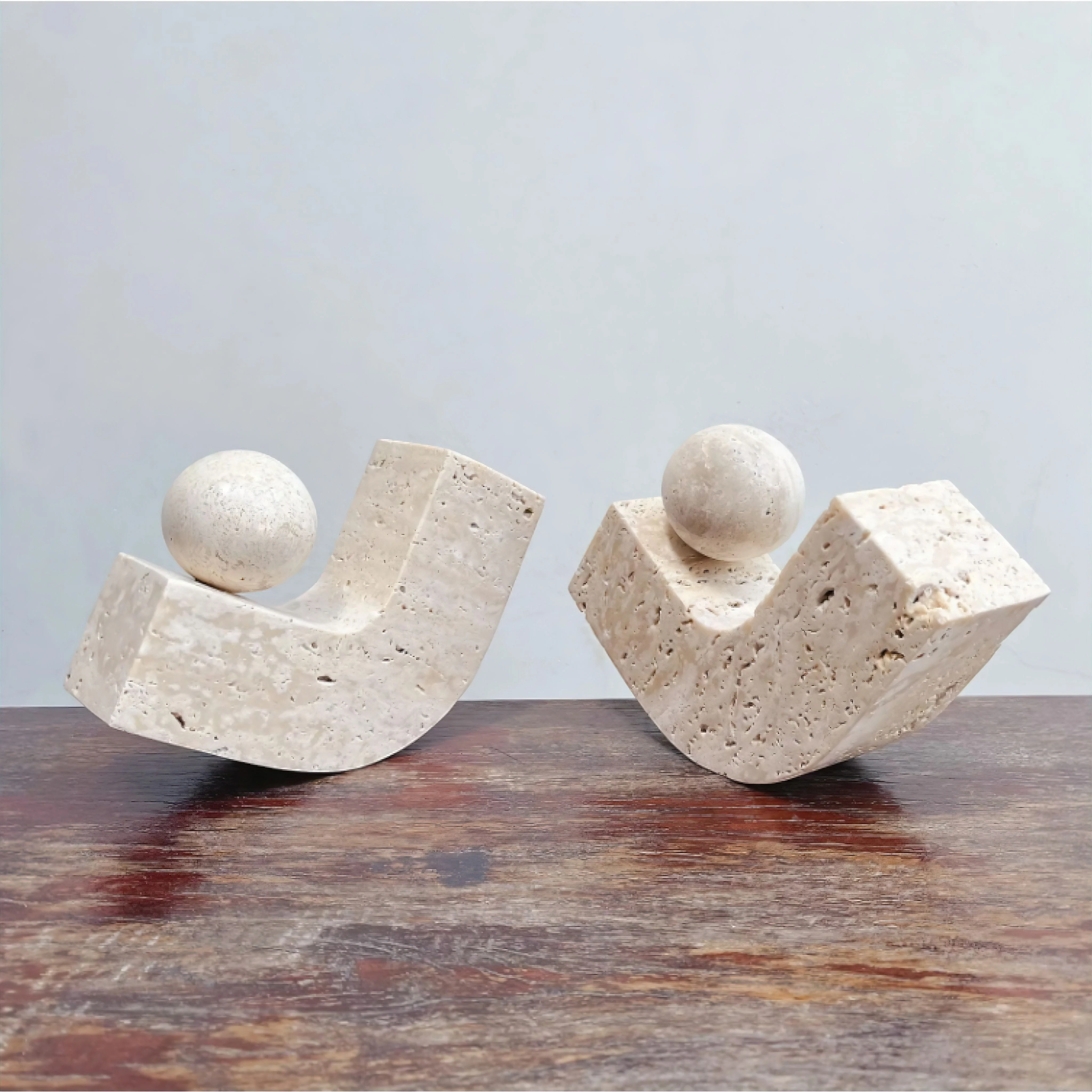 Ari Travertine Ornaments - Image 3