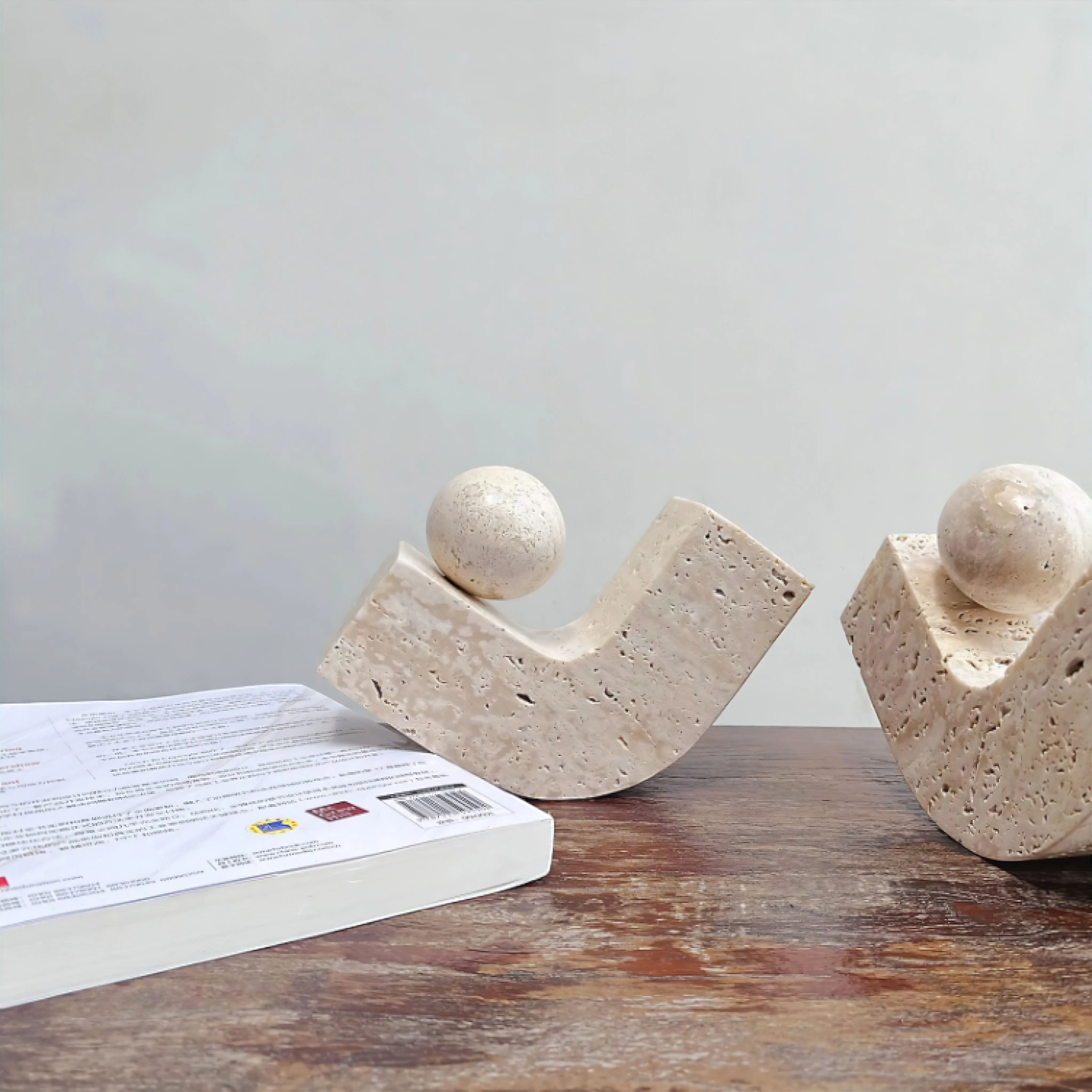 Ari Travertine Ornaments - Image 4