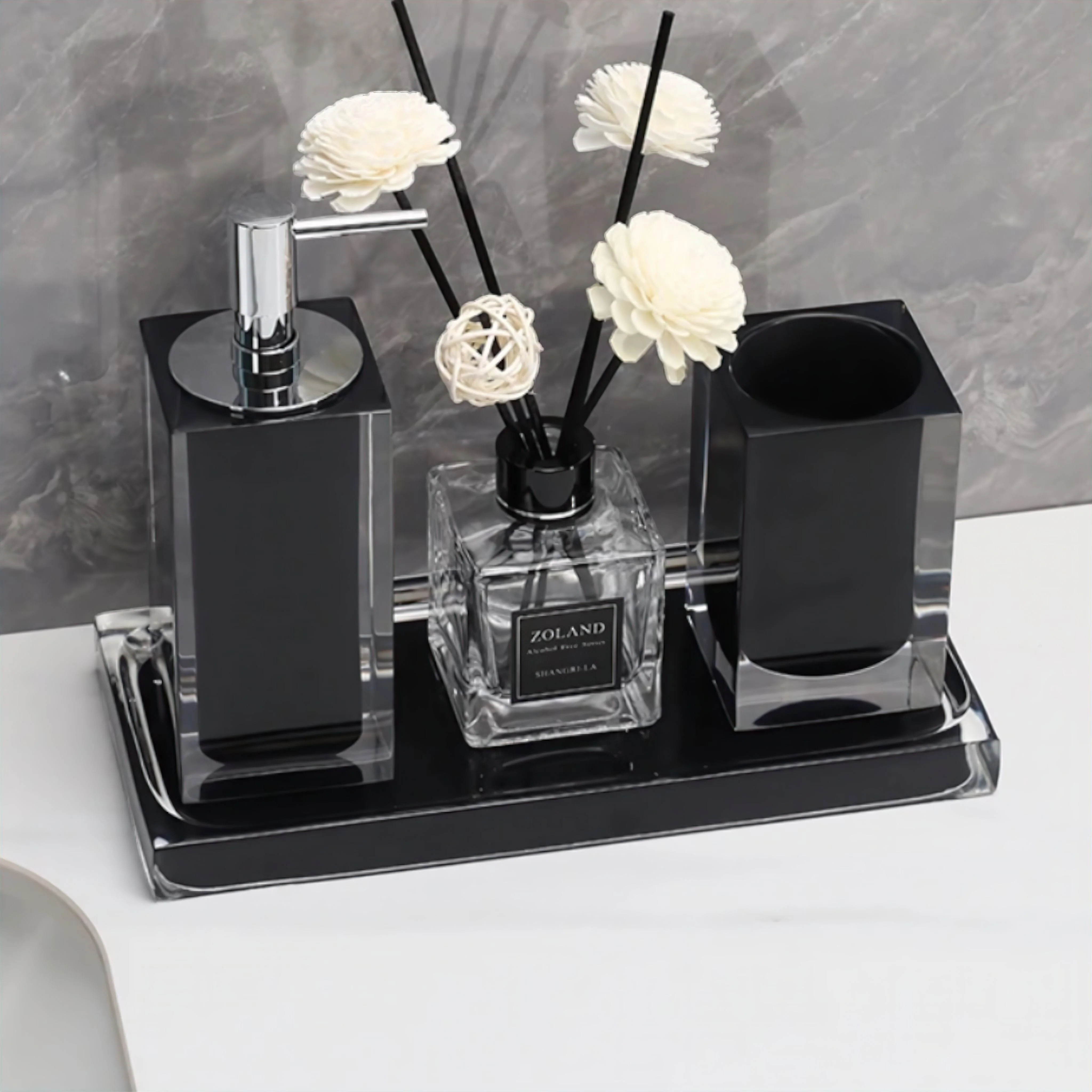 Carlo Bathroom Accessories Set - Image 2