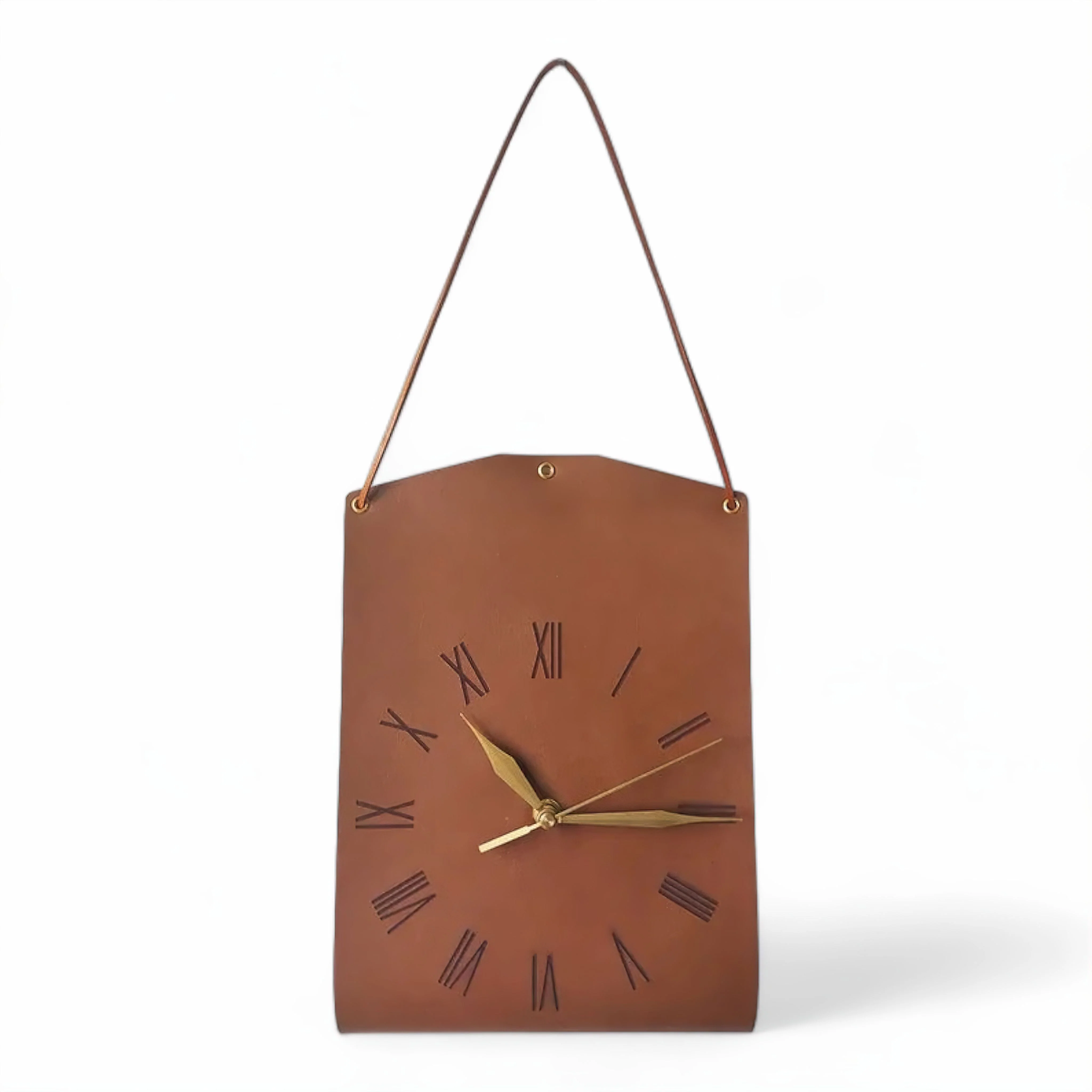 Leather Look Wall Clock - Image 6