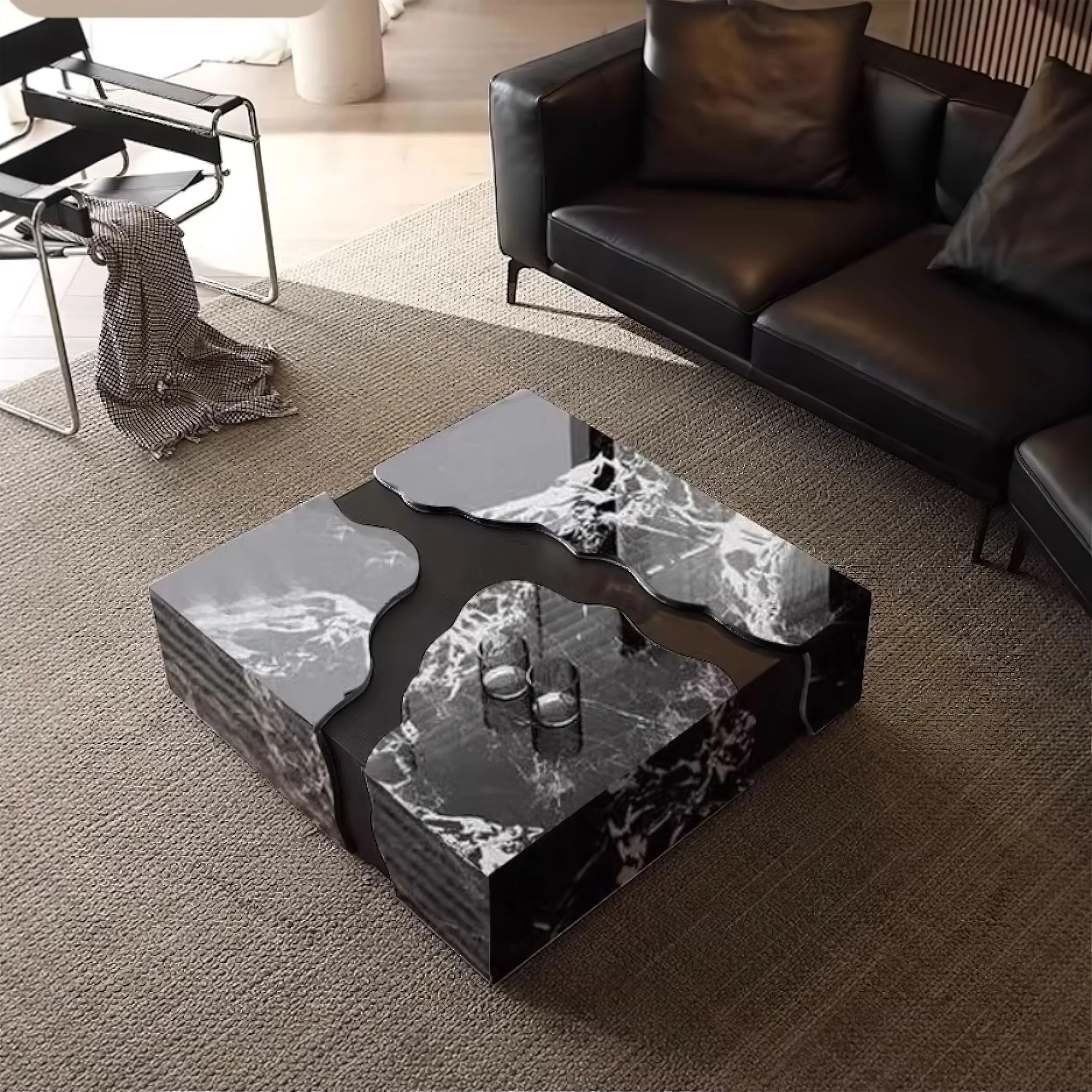 Pia Marble Coffee Table - Image 4