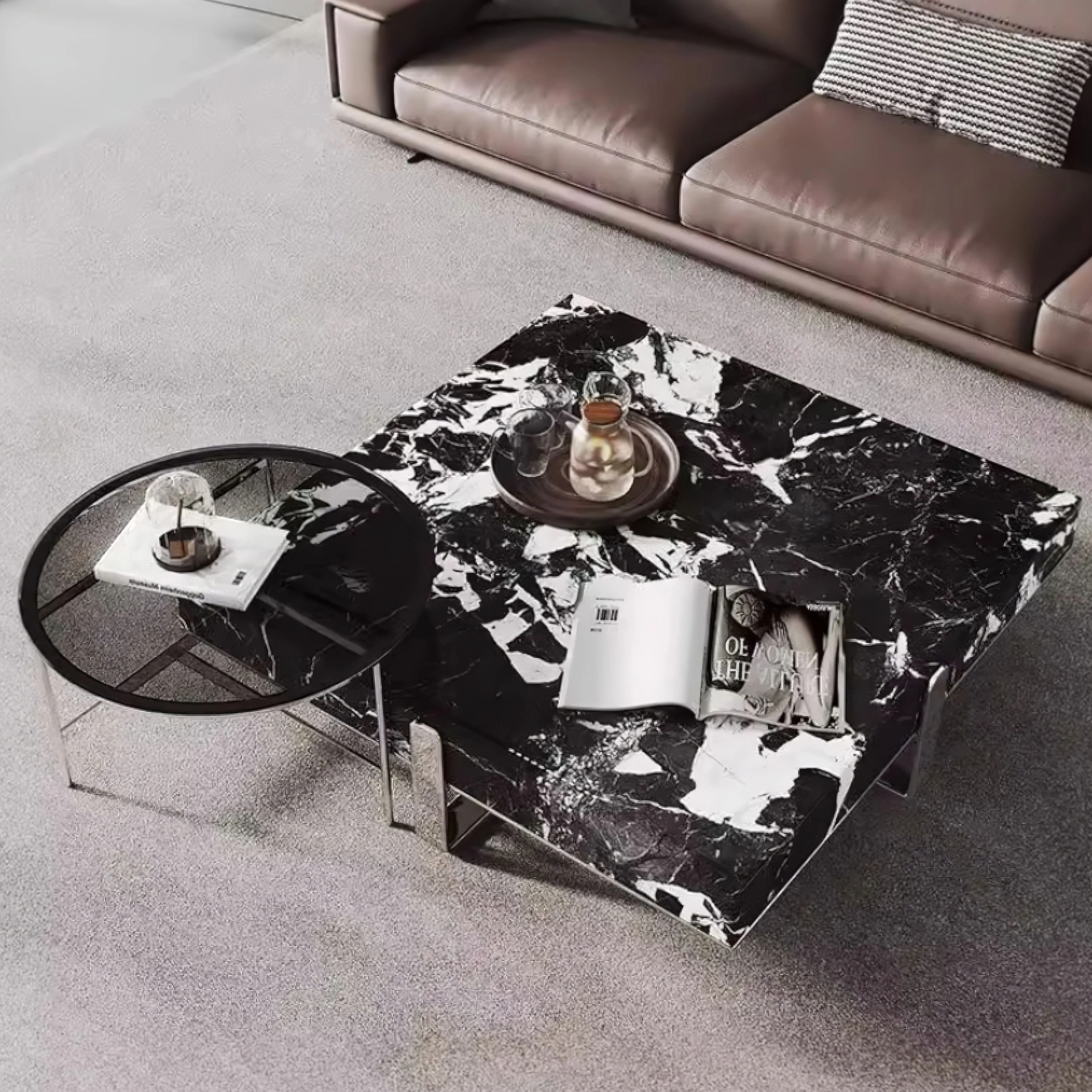 Zelda Marble Coffee Table - Image 5