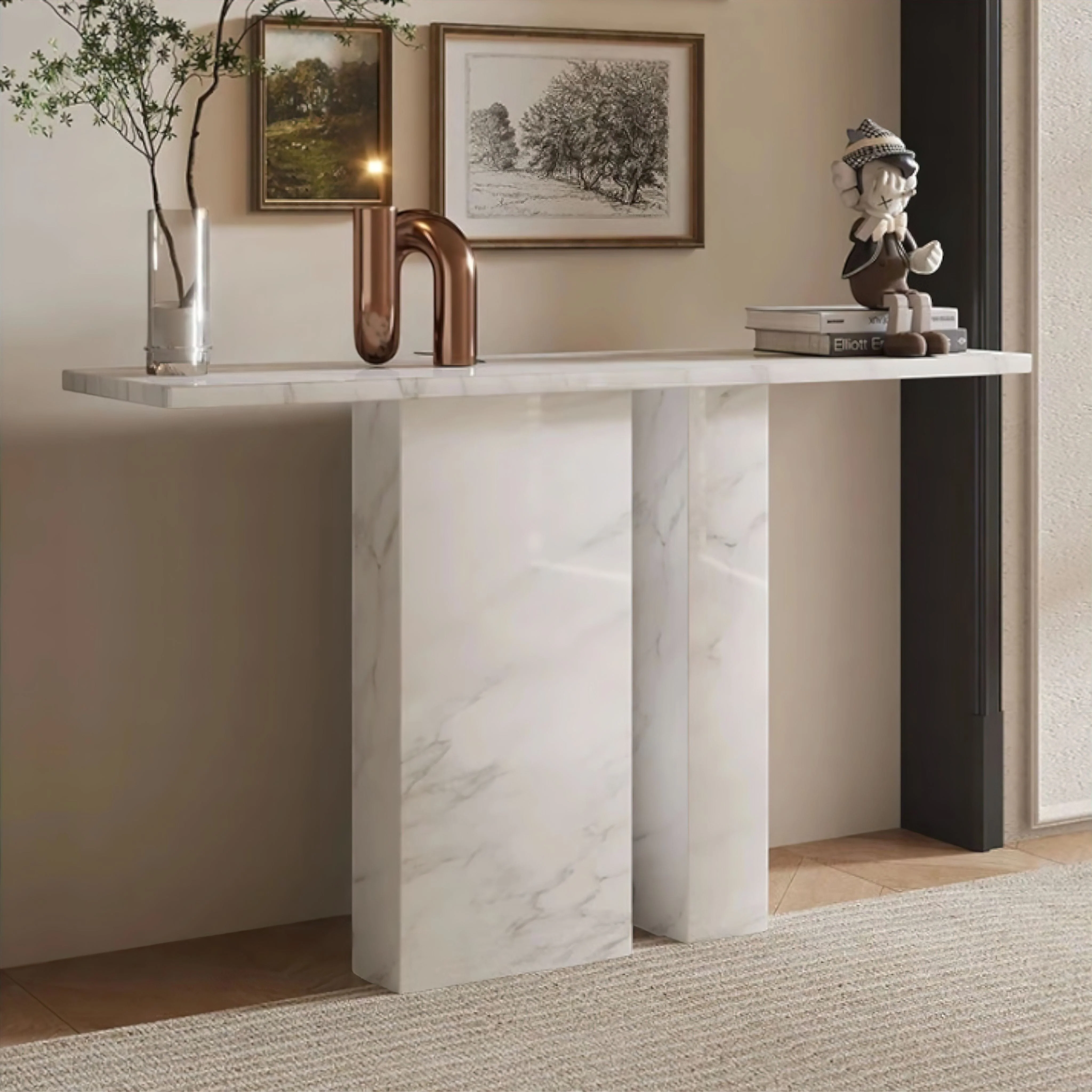 Lucie Marble Console Table - Image 3