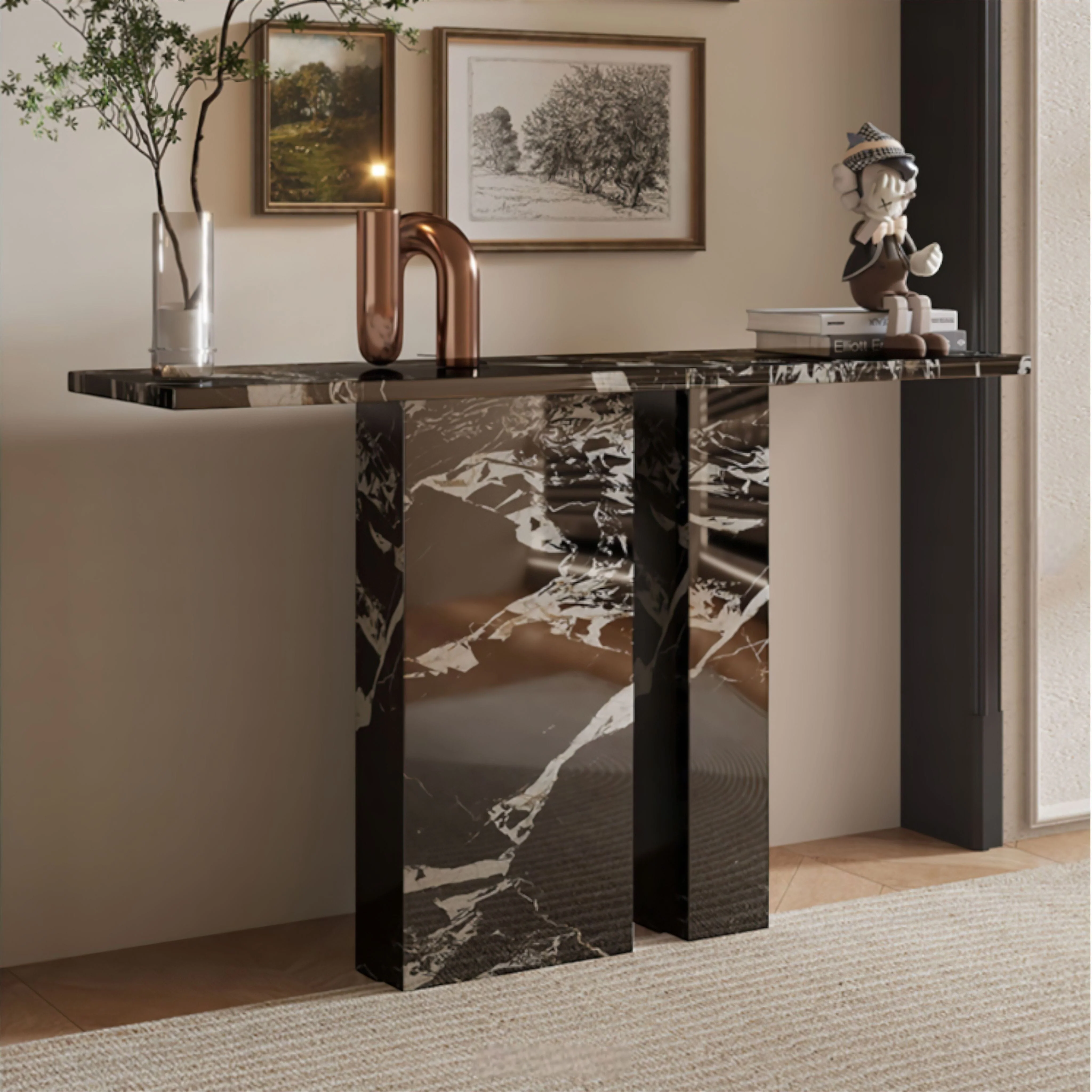 Lucie Marble Console Table - Image 4