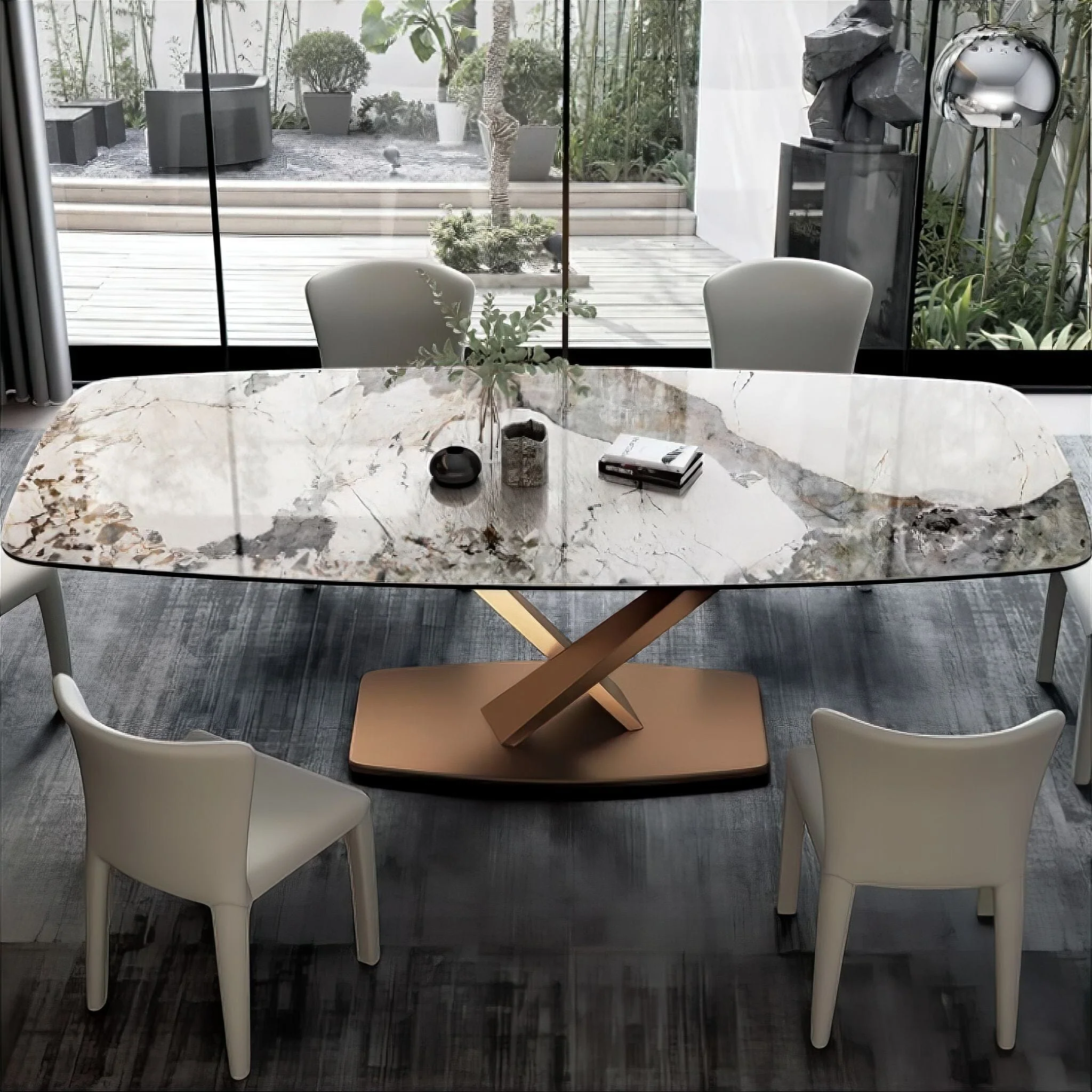 Josiane Marble Dining Table - Image 3