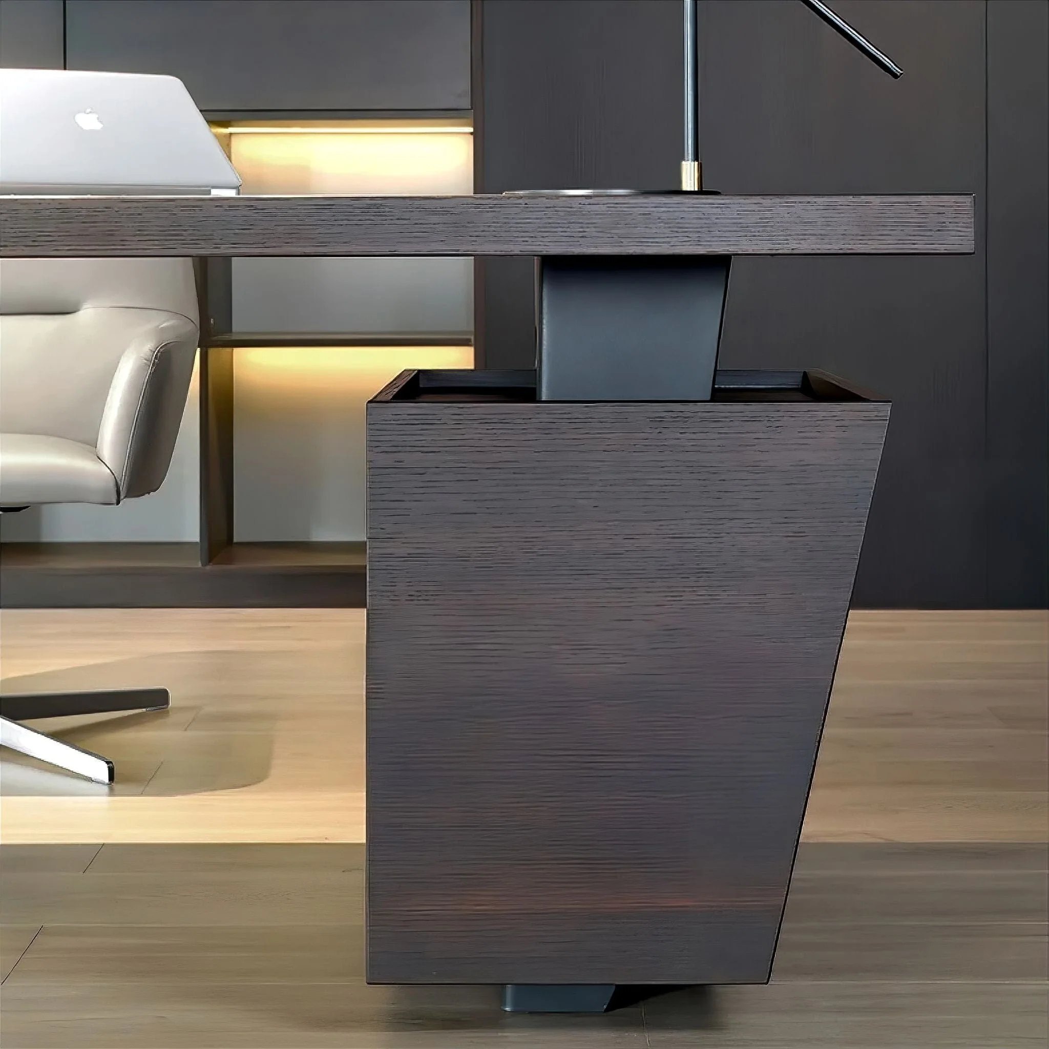 Jules Oak Office Desk - Image 3