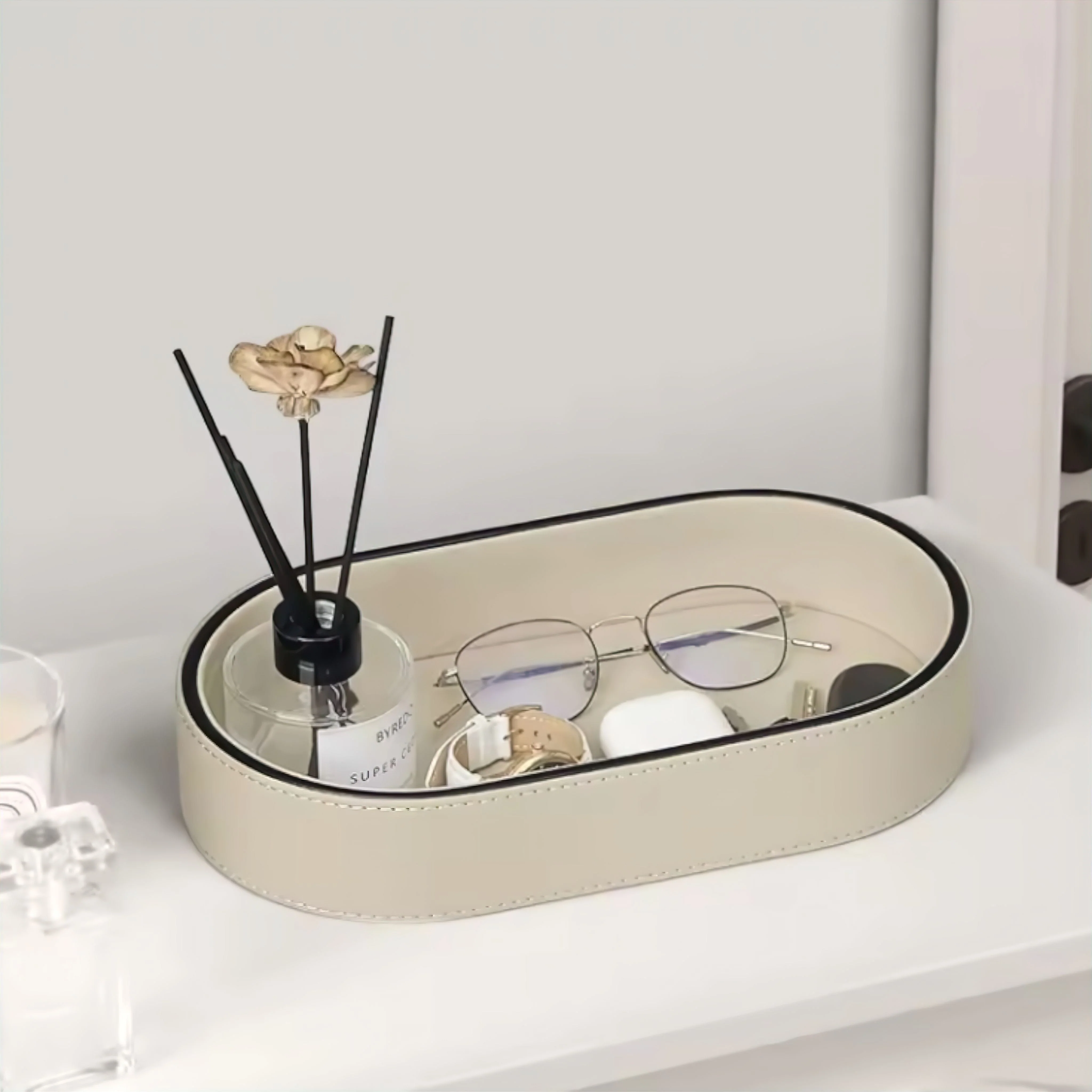 Leather Organiser Tray - Image 2