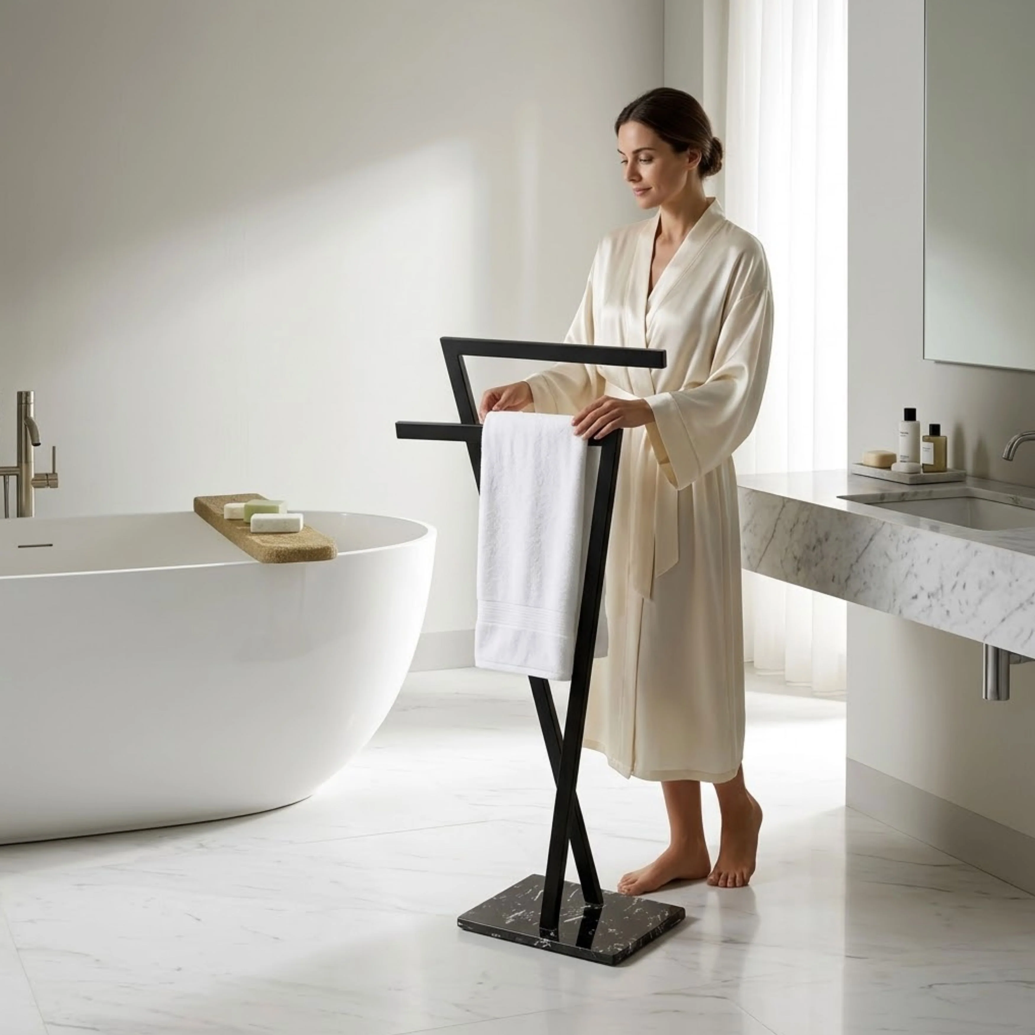 Ambra Marble Towel Rack