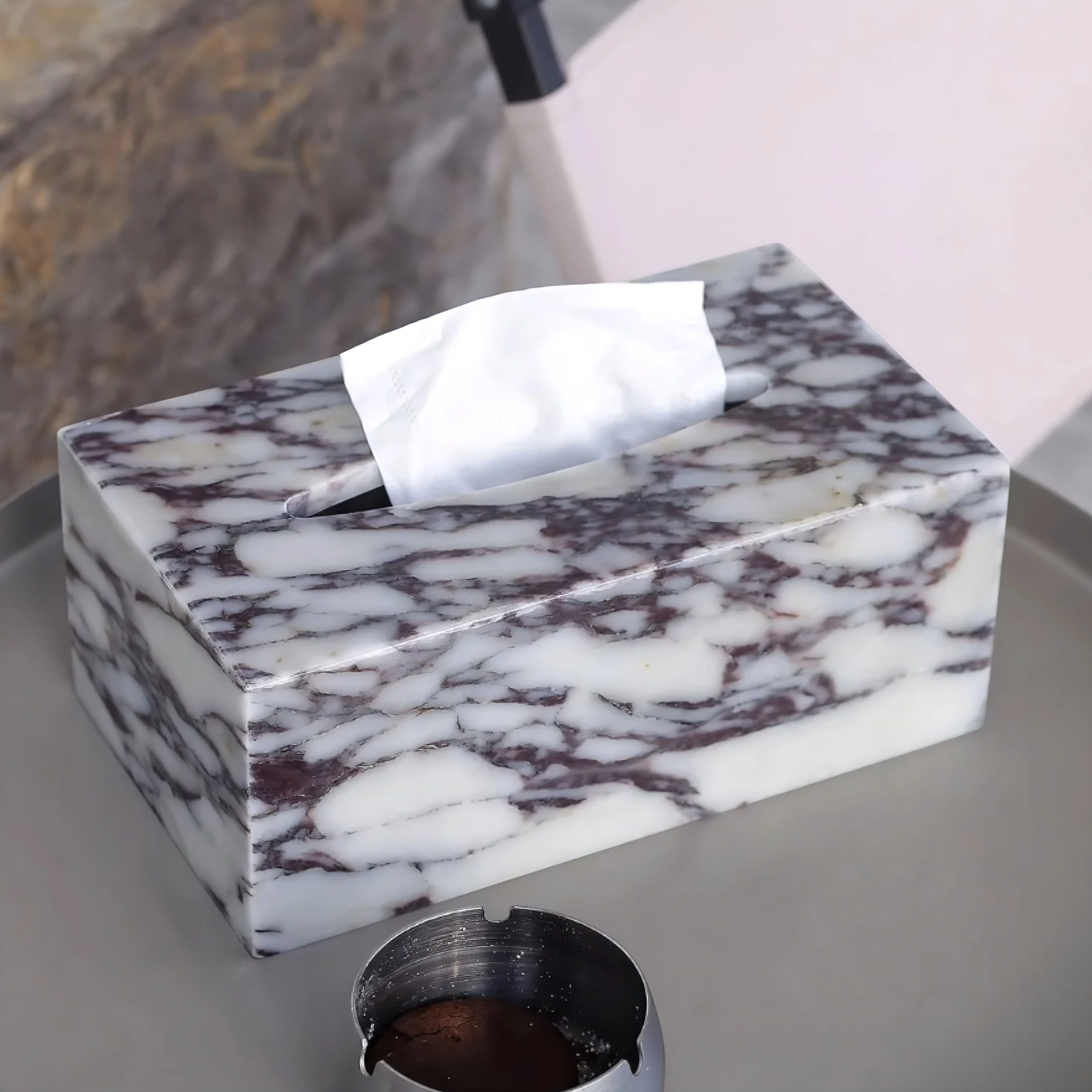Diletta Marble Tissue Box