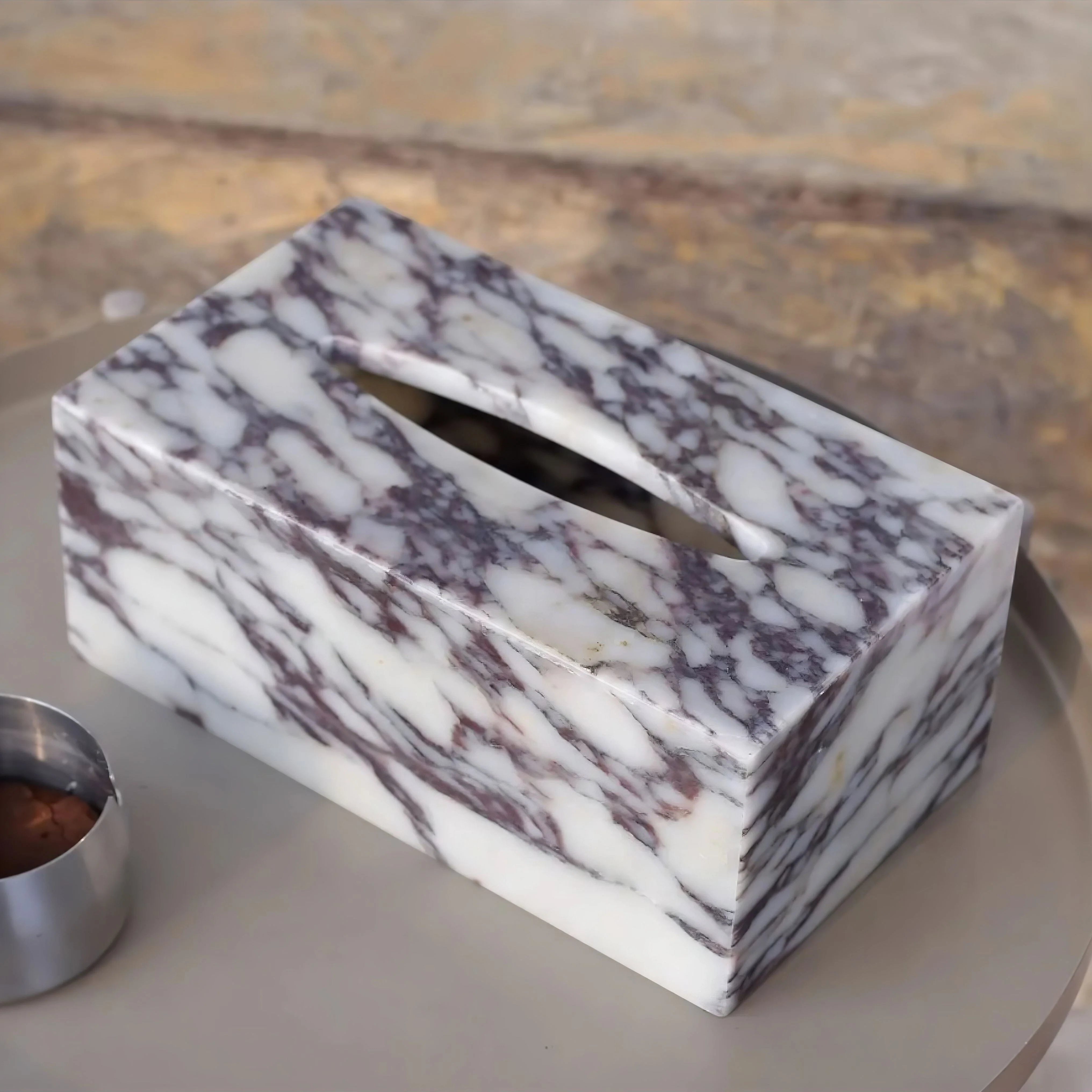 Diletta Marble Tissue Box - Image 2