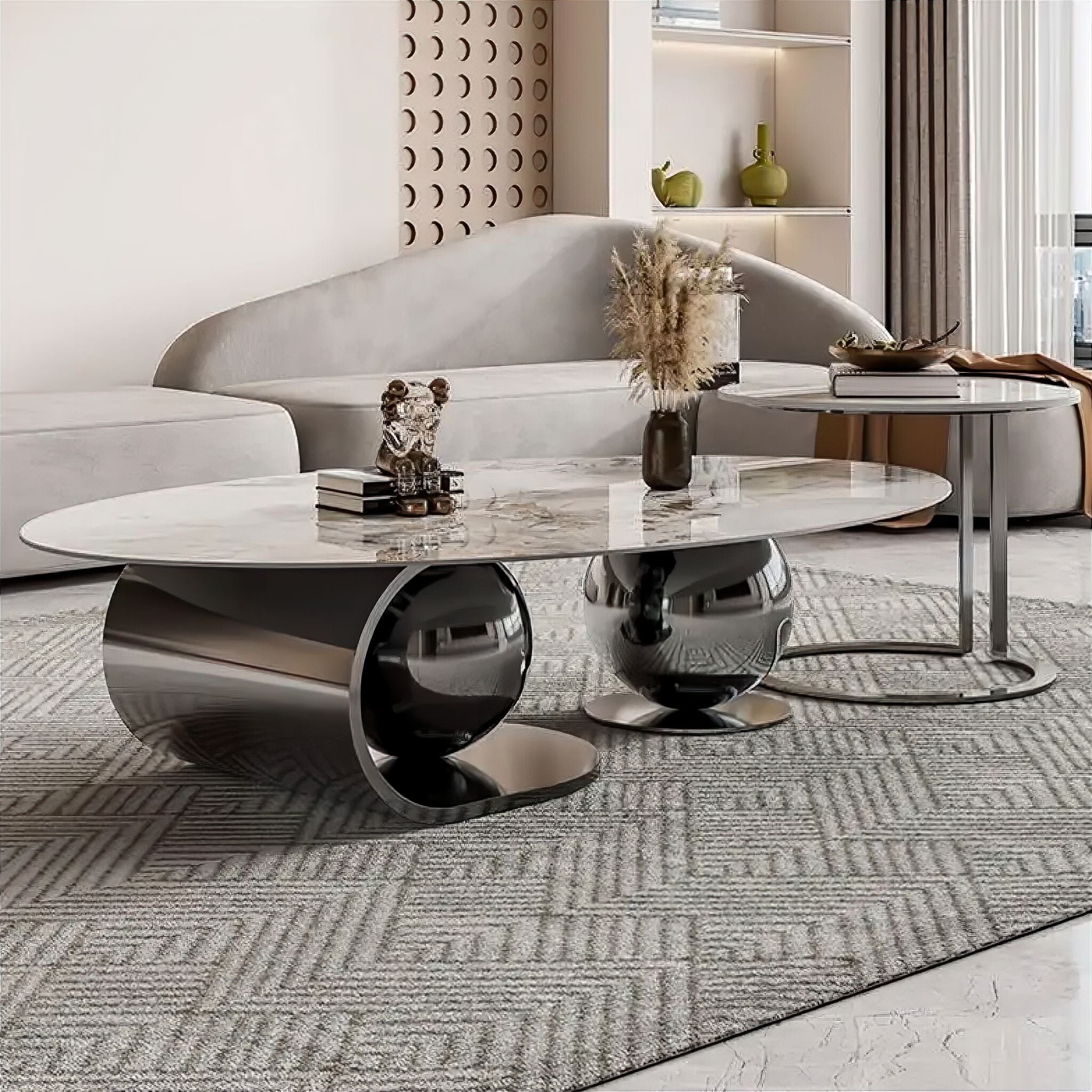 Livia Marble Coffee Table - Image 2