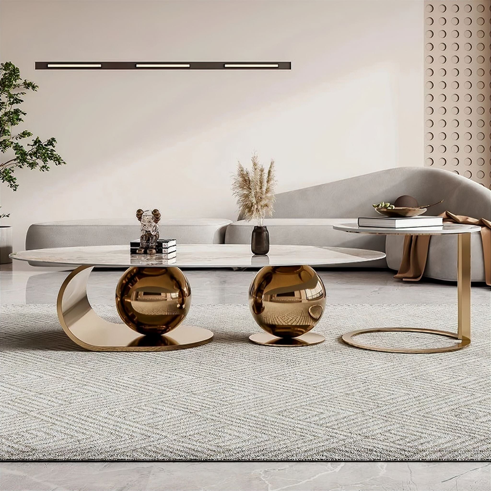 Livia Marble Coffee Table - Image 5