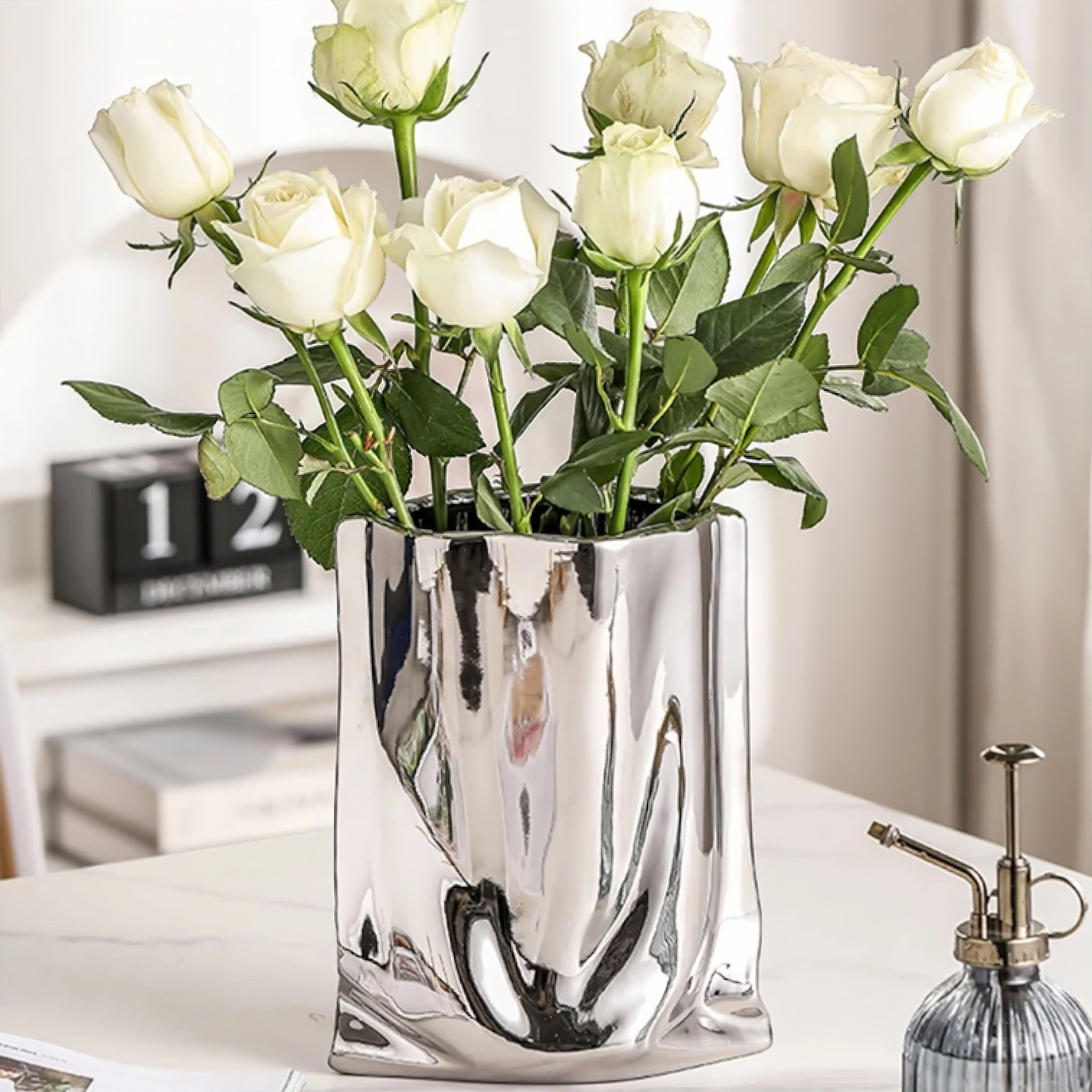 Liquid Silver Vase - Image 2