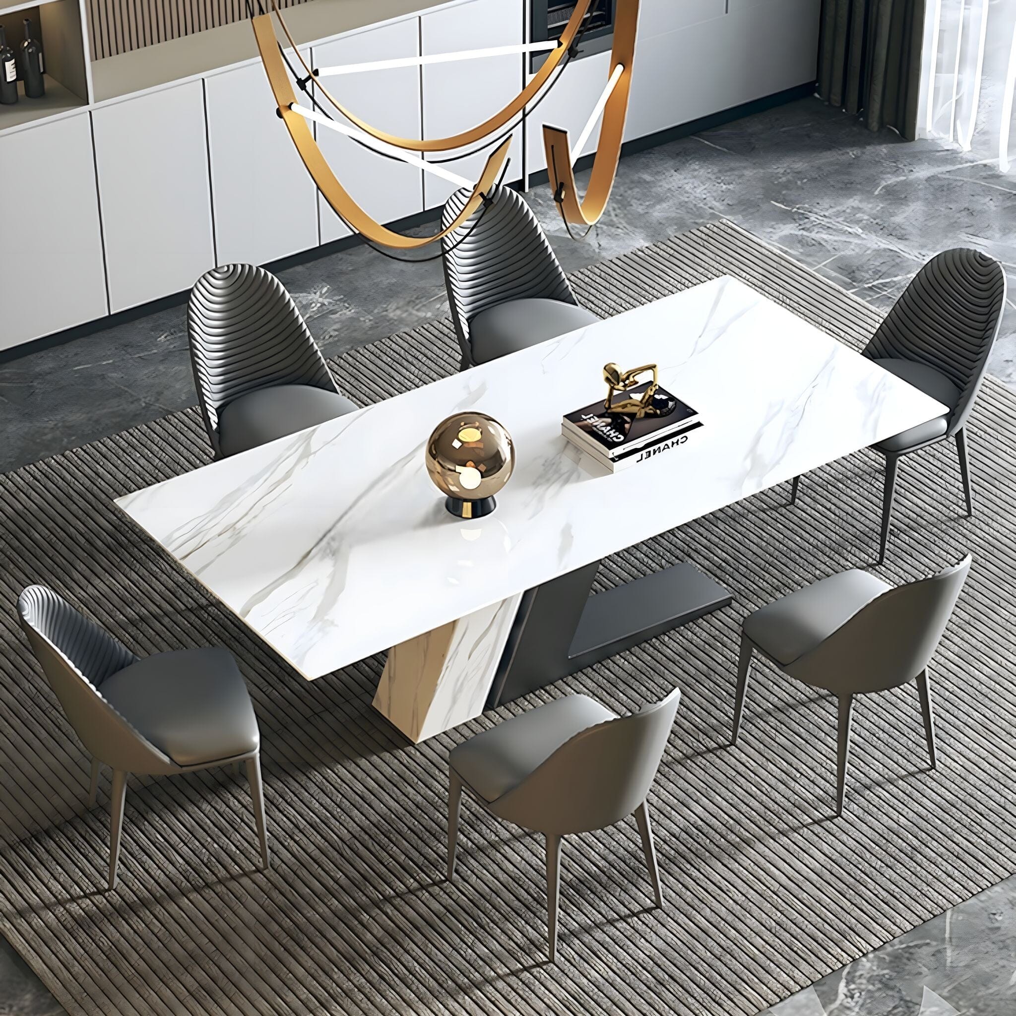 Adrien Marble Dining Table - Image 6