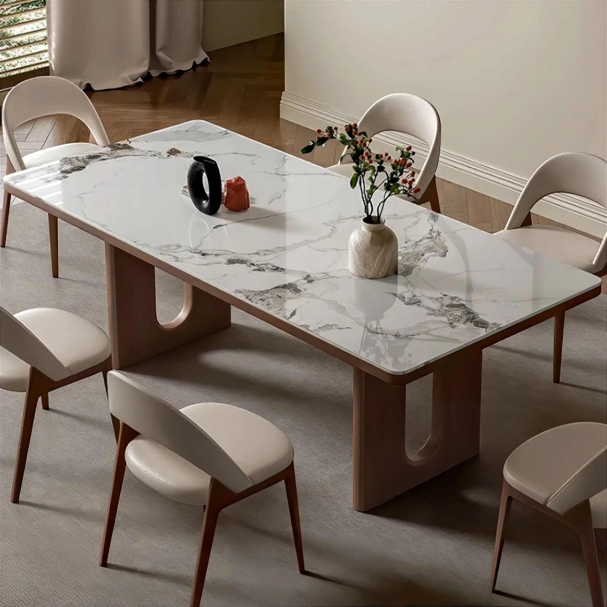 Monica Slate Dining Table - Image 2