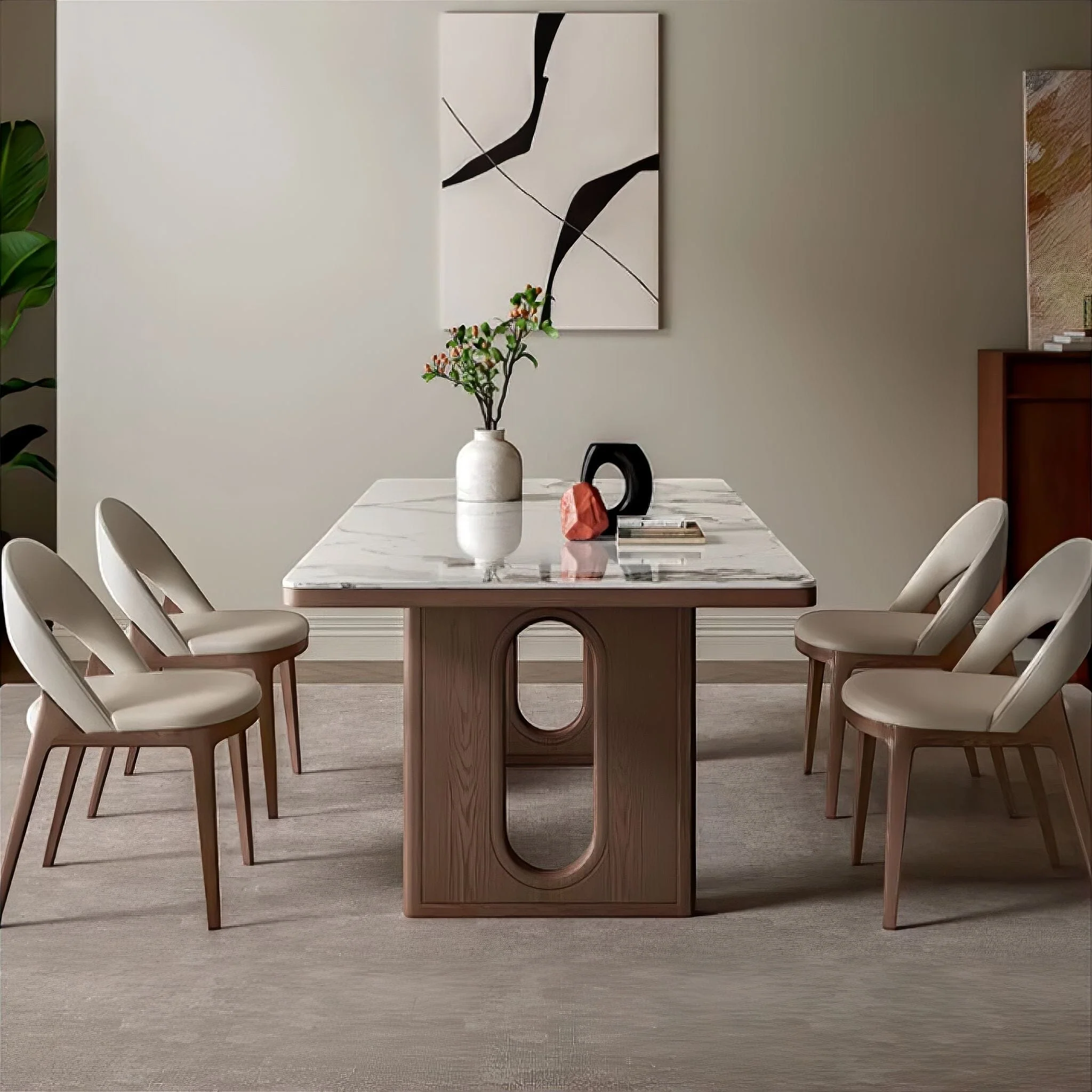Monica Slate Dining Table - Image 3