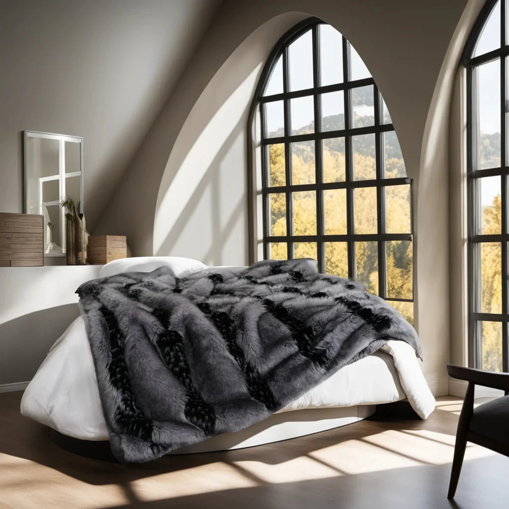Mireille Fur Blanket