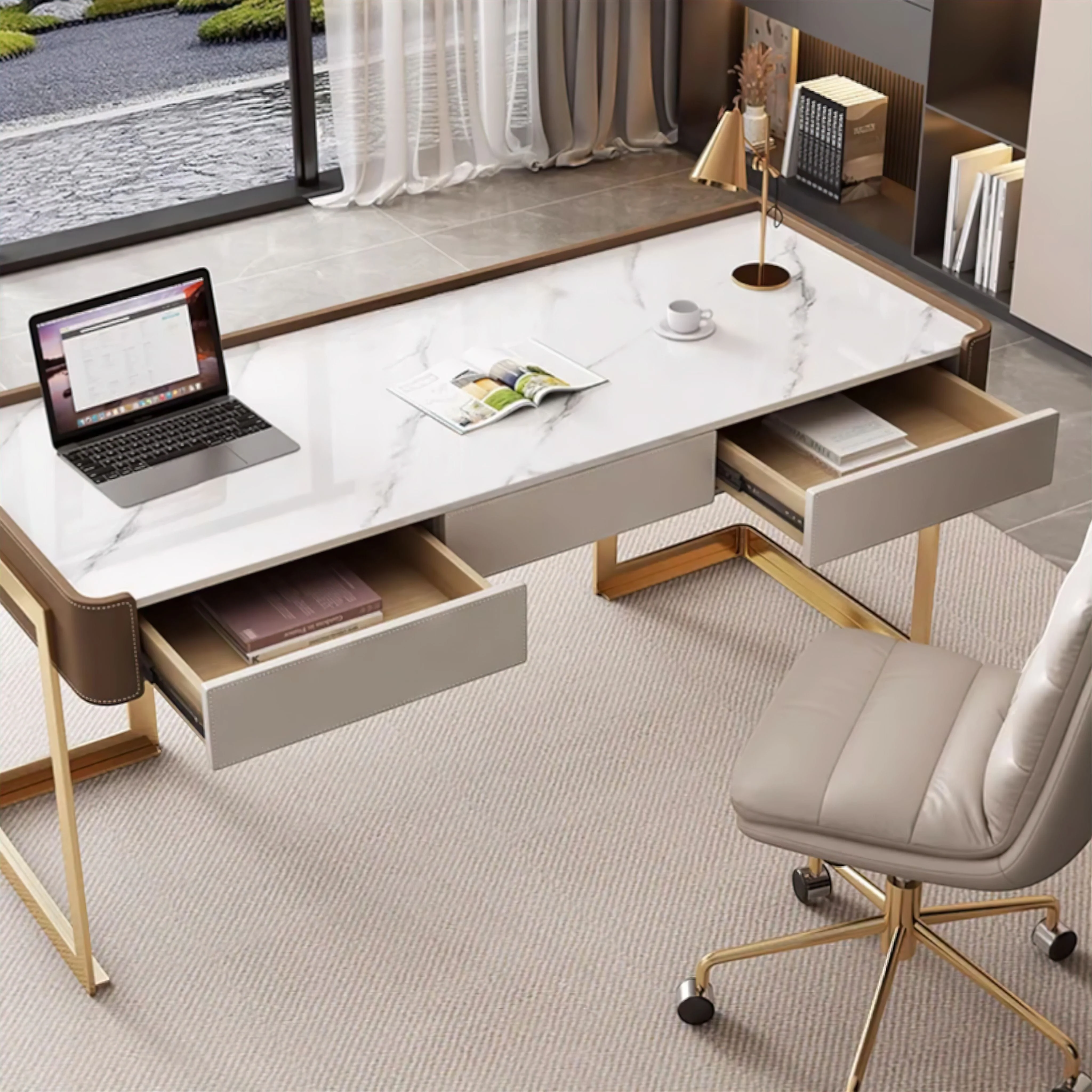 Clarissa Slate Office Desk - Image 3