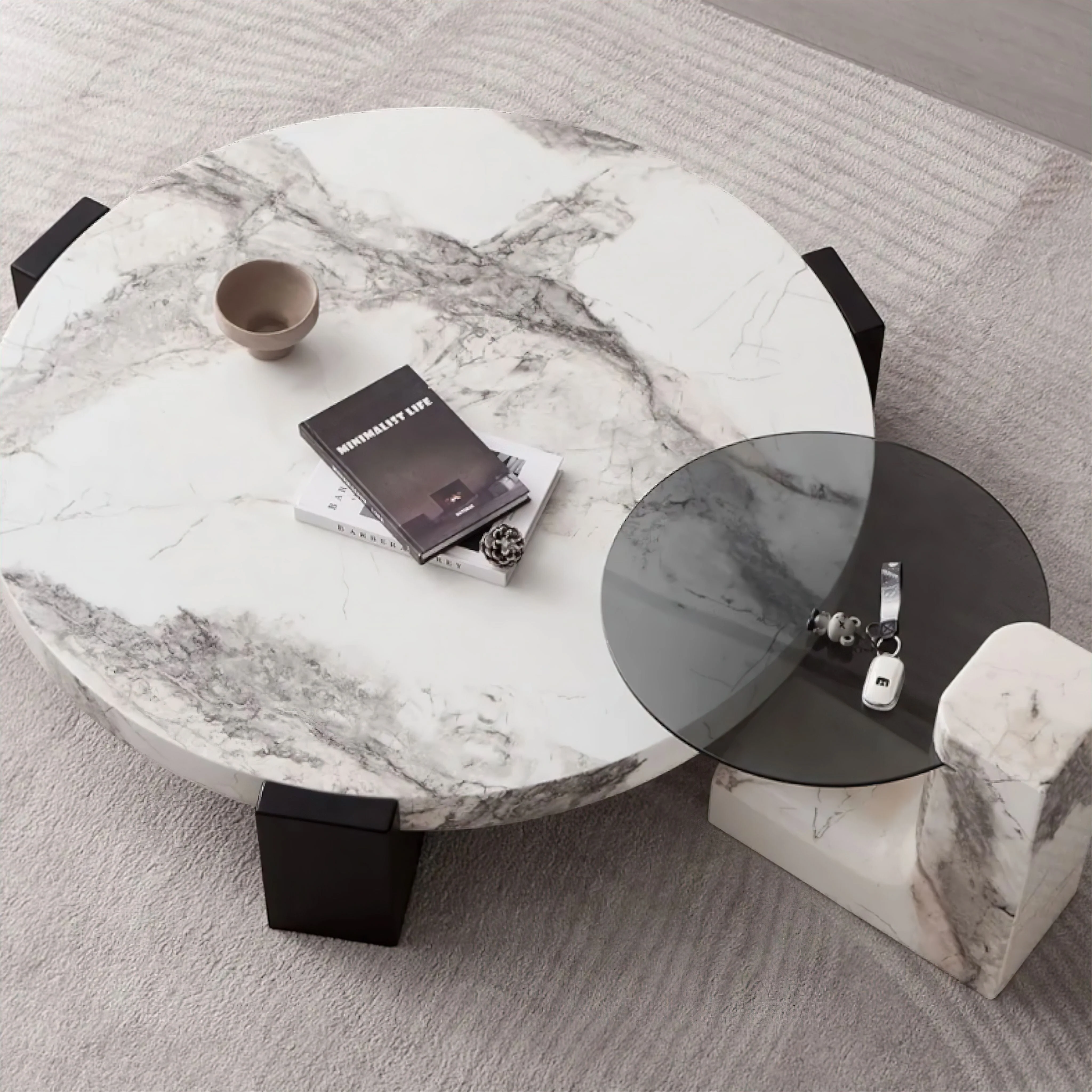 Nicole Marble Coffee Table - Image 2