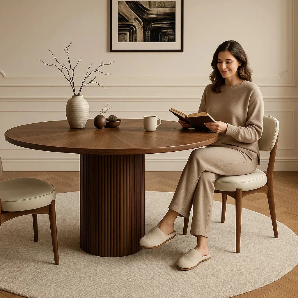 Elisa Oak Dining Table - Image 2