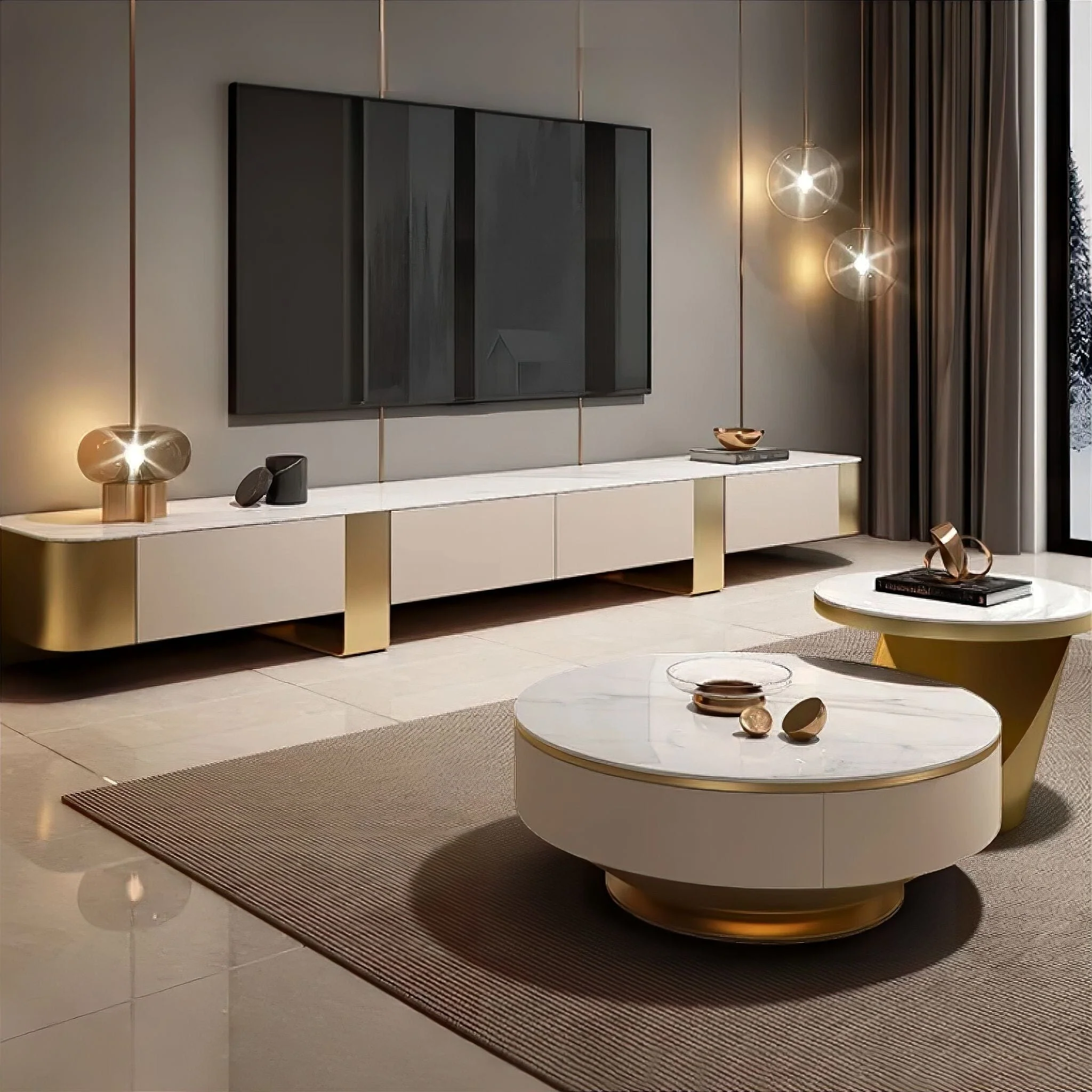 Zola Slate TV Cabinet - Image 3