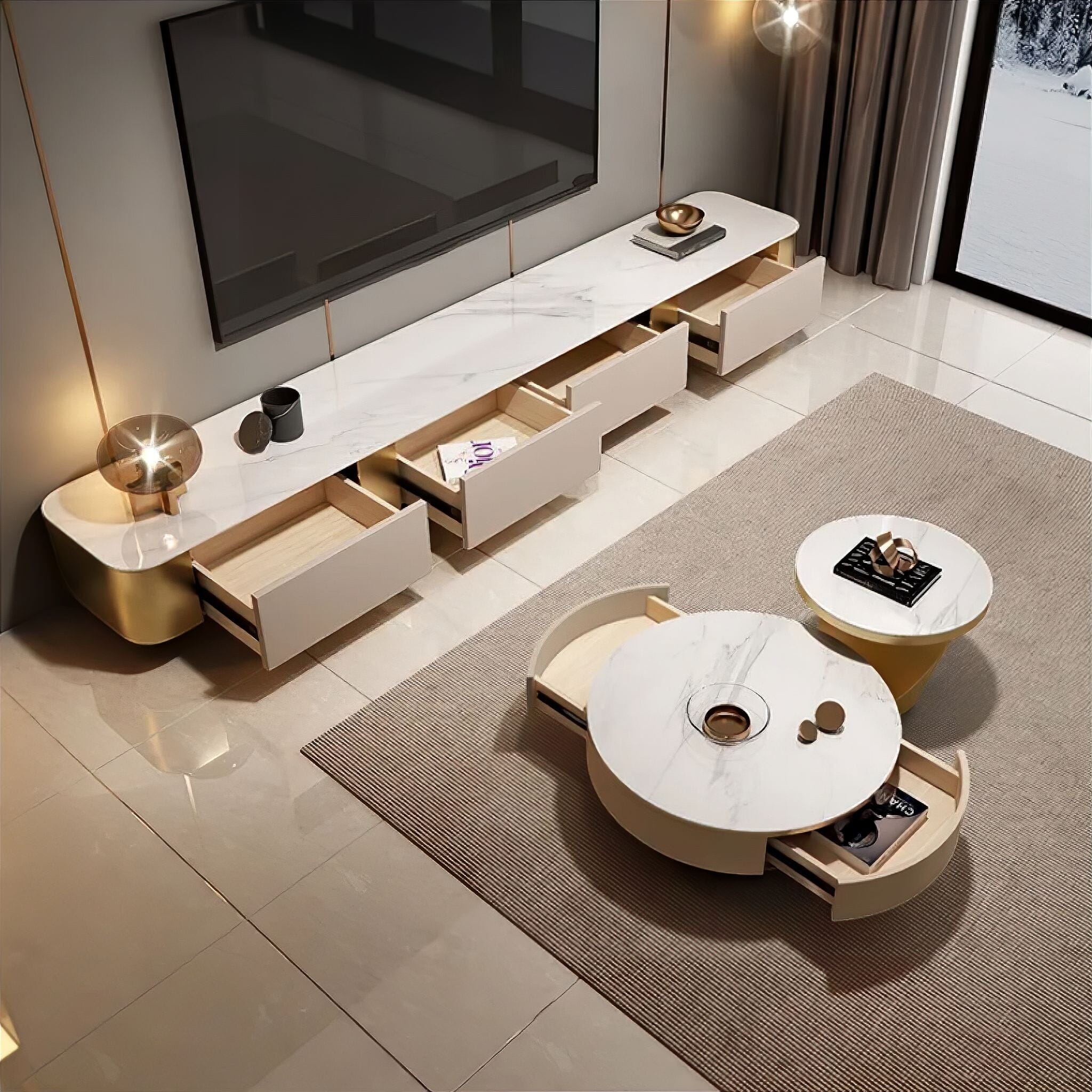 Zola Slate TV Cabinet - Image 4
