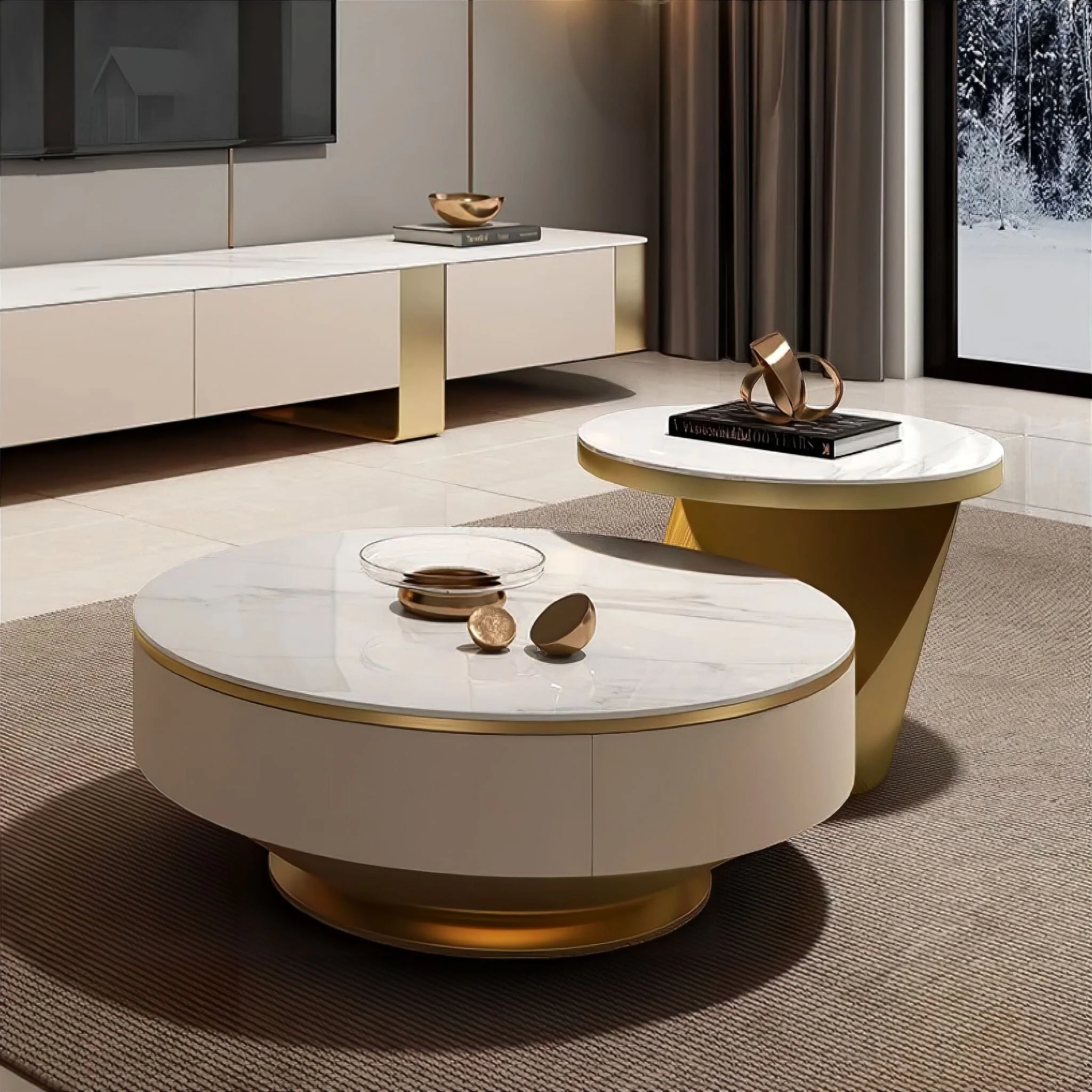Zola Slate TV Cabinet - Image 5