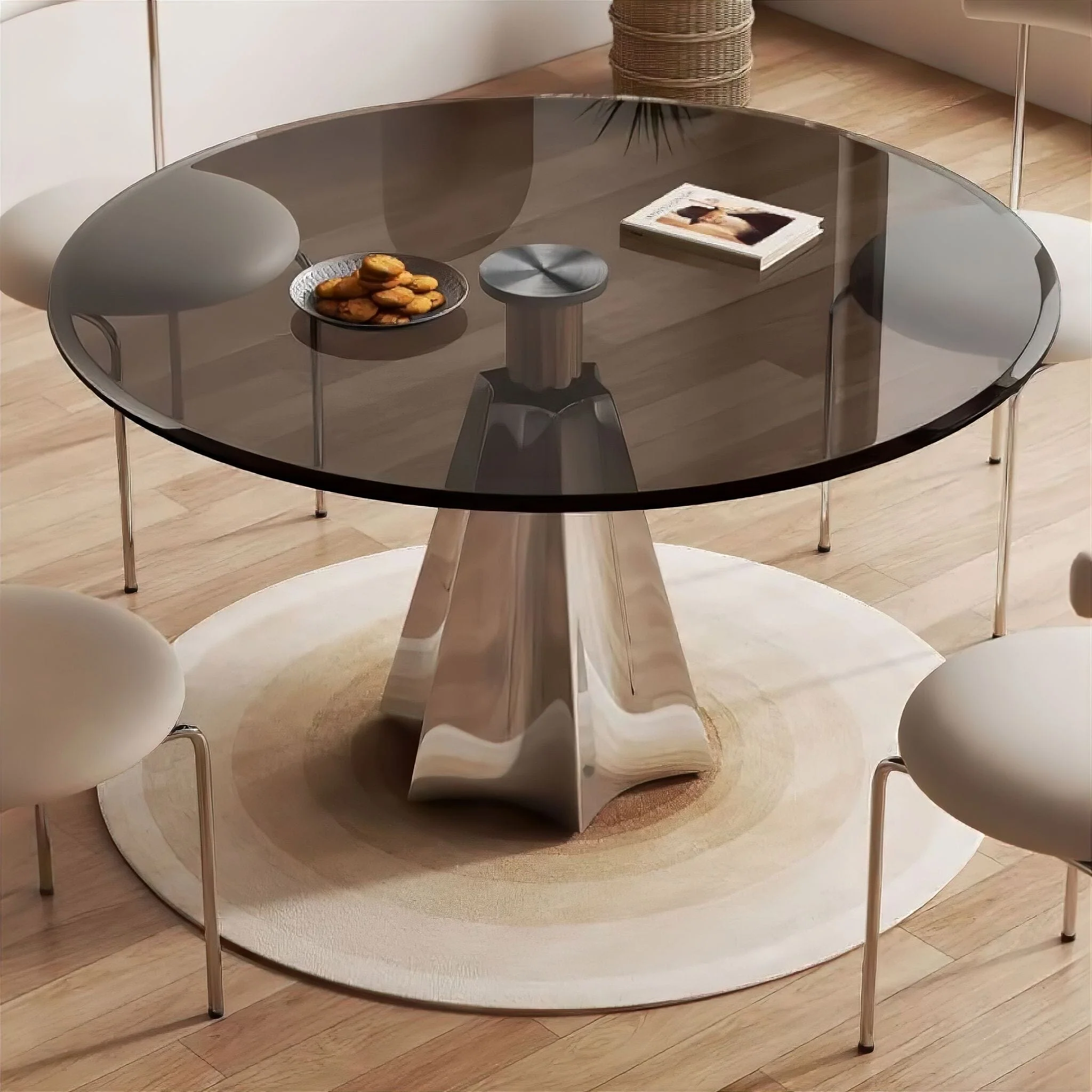 Serge Glass Dining Table - Image 3