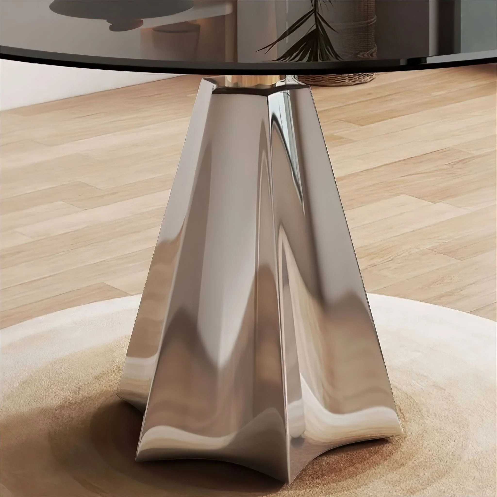 Serge Glass Dining Table - Image 4